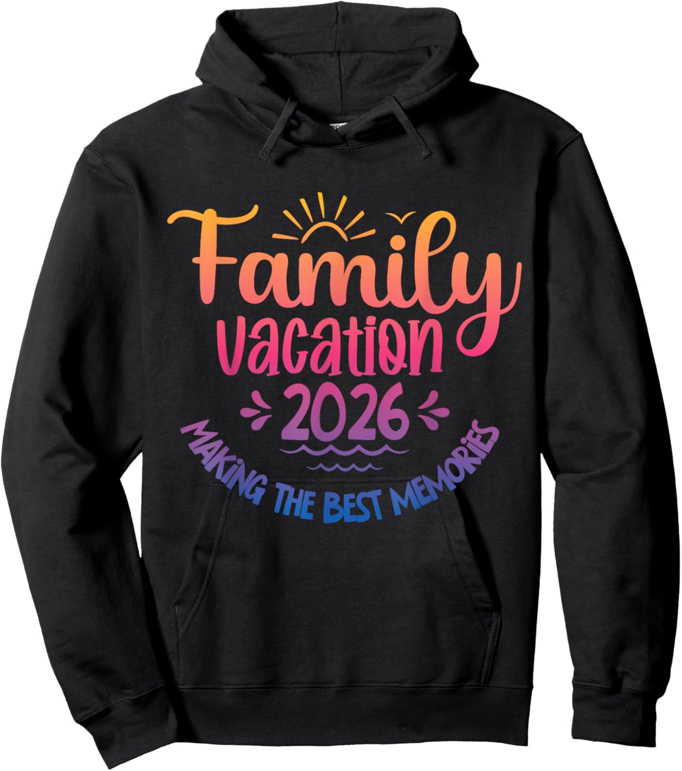 Voyage en famille pour faire les meilleurs souvenirs de vacances en famille 2026 Hoodie - Hoodie | Black
