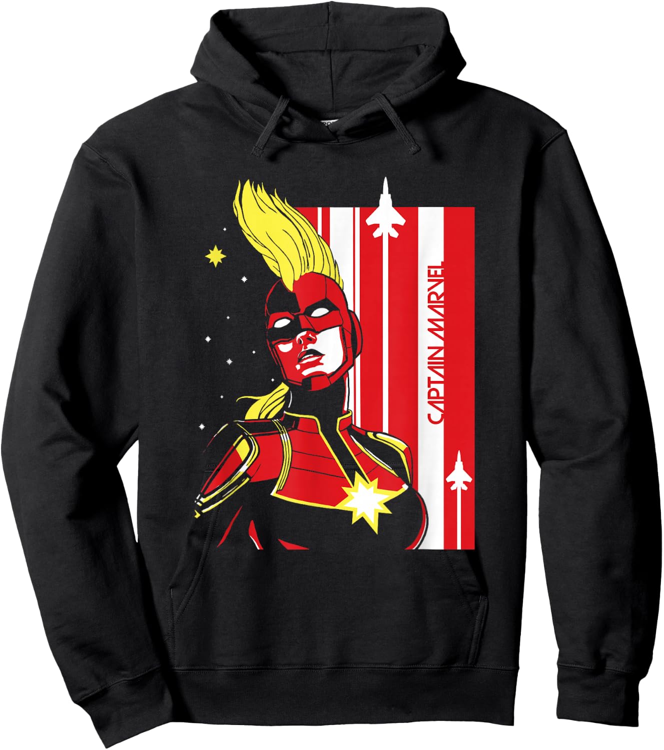 Marvel Captain Marvel Carol Danvers Hoodie - Hoodie | Black