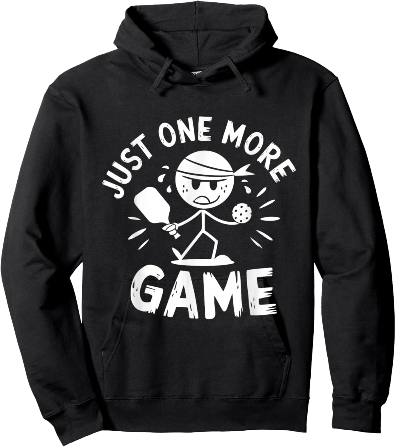 Just One More Game Pickleball Hoodie - Hoodie | Black