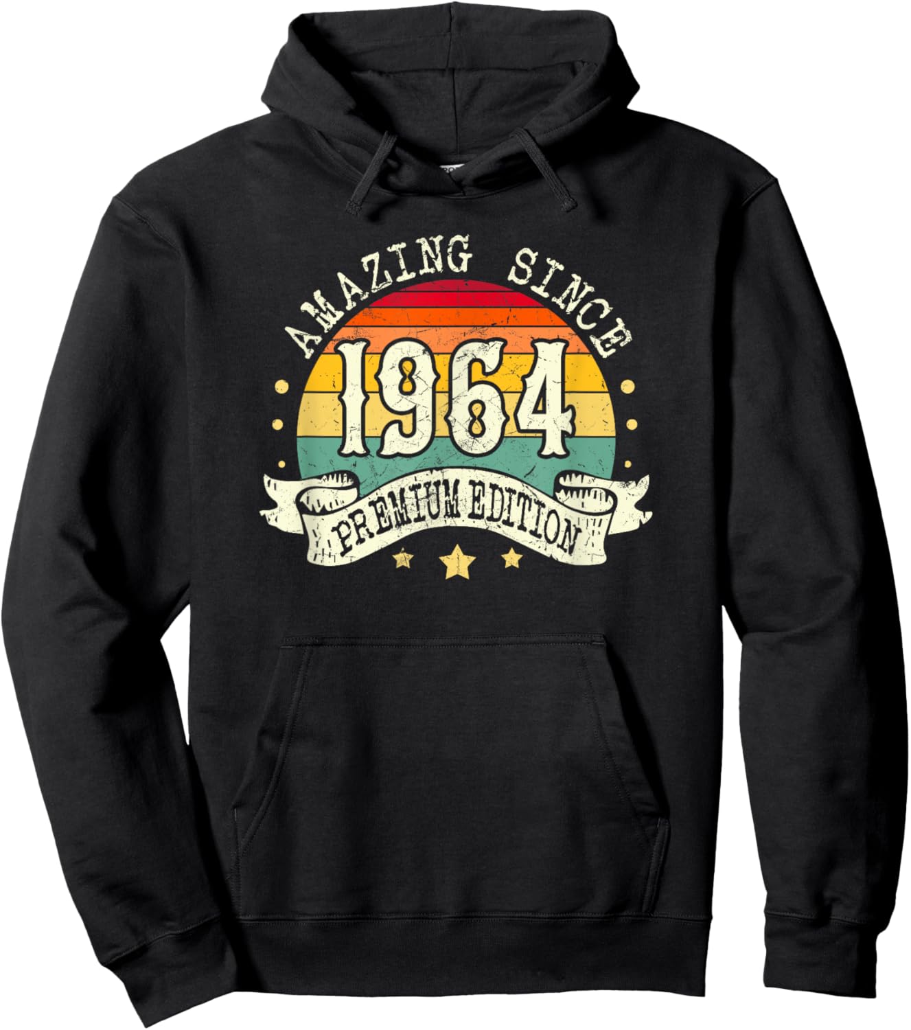 1964 Birthday Amazing Premium Edition Born In 1964 Birthday Hoodie - Hoodie | Black