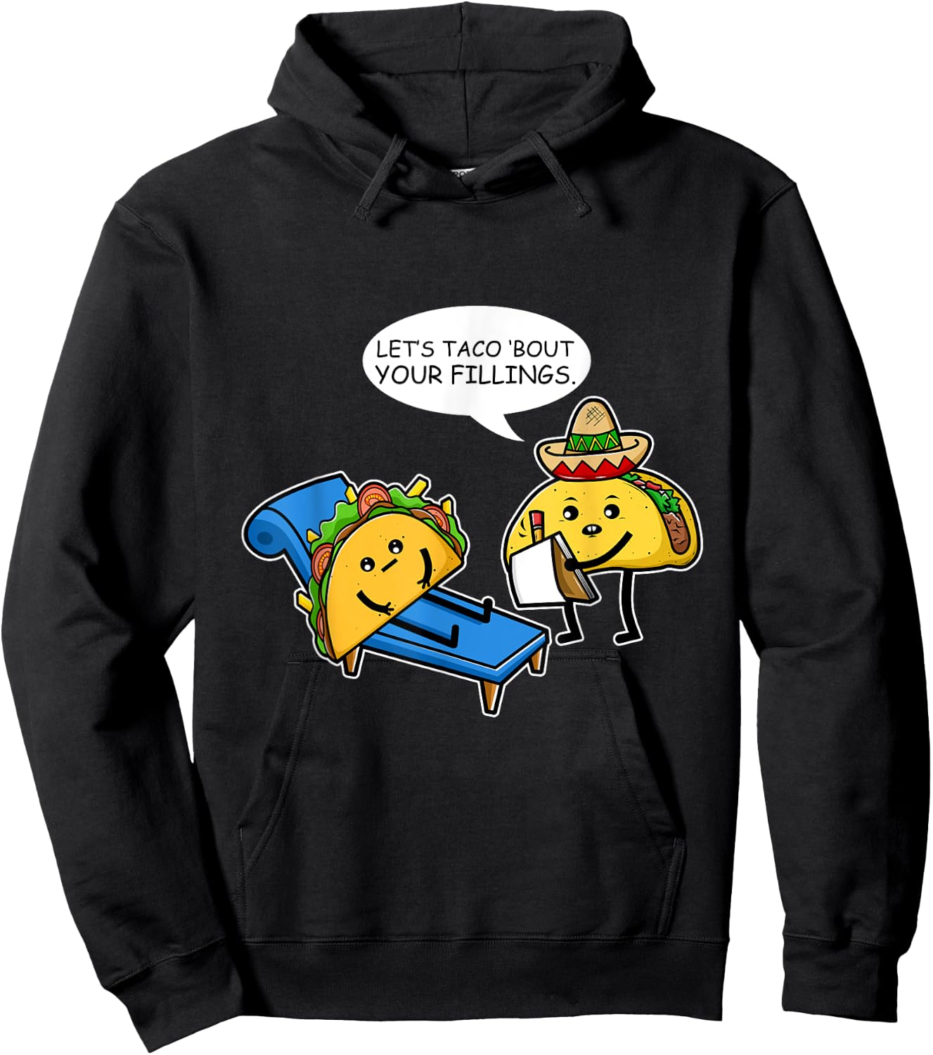 Mexican Taco Cinco De Mayo Hoodie - Hoodie | Black