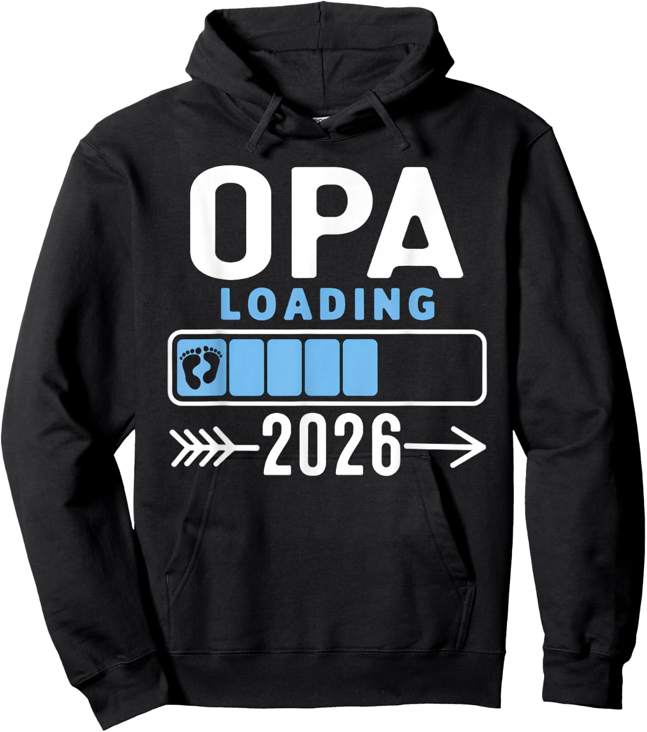 Opa Loading 2026 Promoted To Opa 2026 Baby Announcement Hoodie - Hoodie | Black
