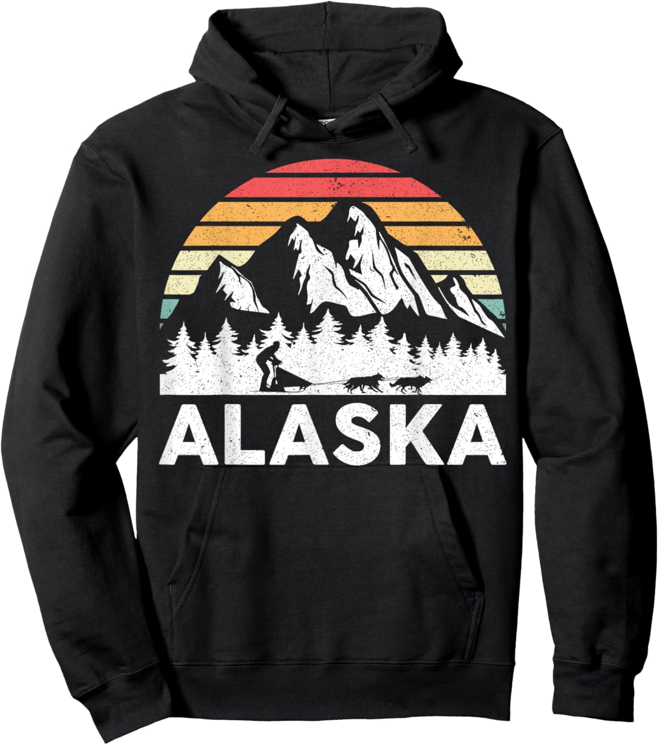 Alaska - Dog Sledding Mush Husky sled dogs Mushing Musher Hoodie - Hoodie | Black