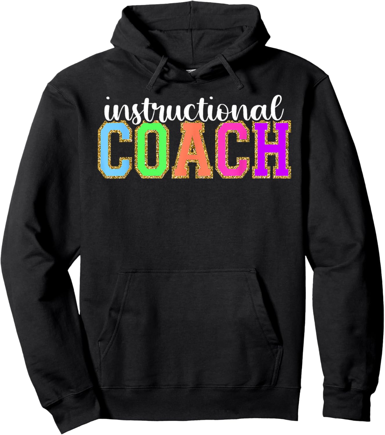 Instructional Coach Funny Back to School Worker Appreciation Hoodie - Hoodie | Black