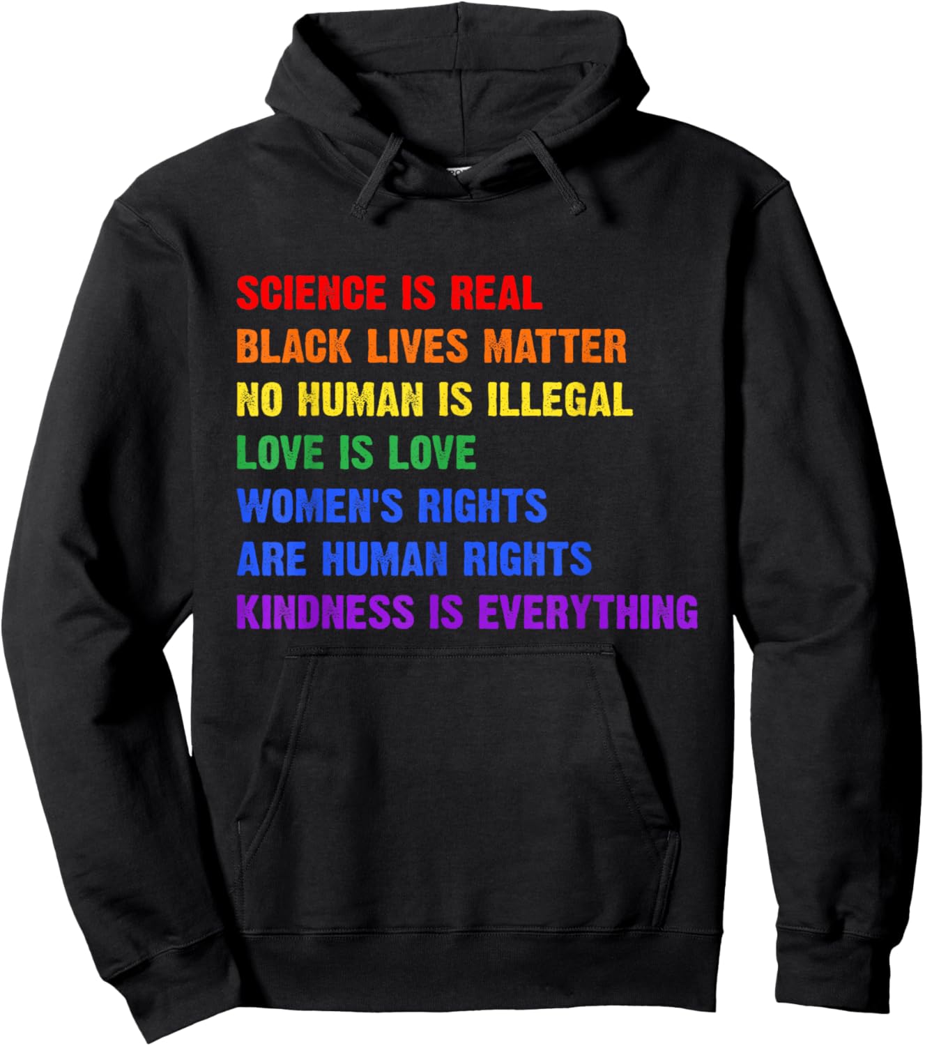Gay Pride Science is Real Black Lives Matter Rights Hoodie - Hoodie | Black