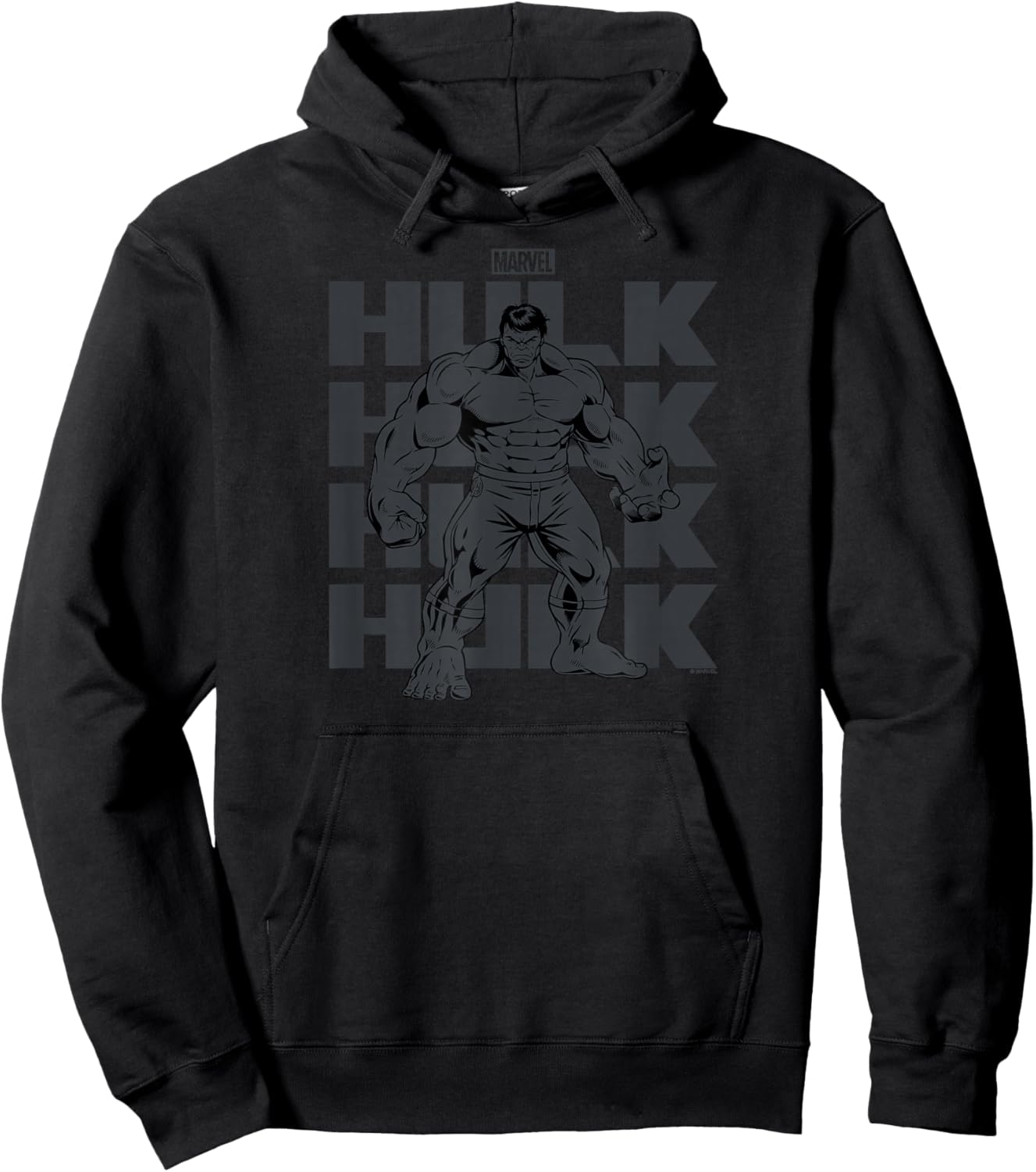 Hulk - Dark Monochrome Hoodie - Hoodie | Black