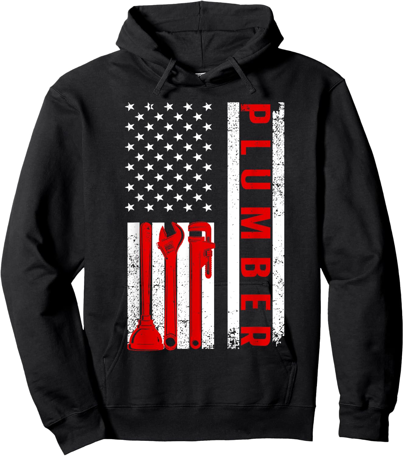 Funny Plumbing Design Women Master Plumber Handyman , Black Hoodie - Hoodie | Black