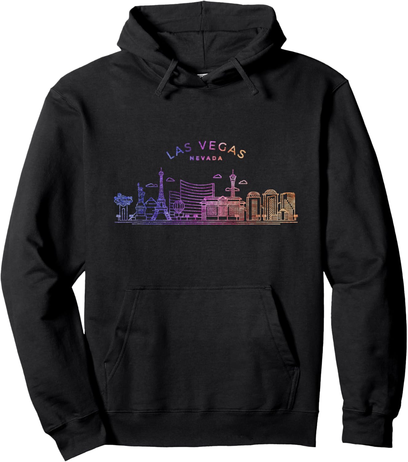 Las Vegas Skyline Cityscape City Metropole Hoodie - Hoodie | Black