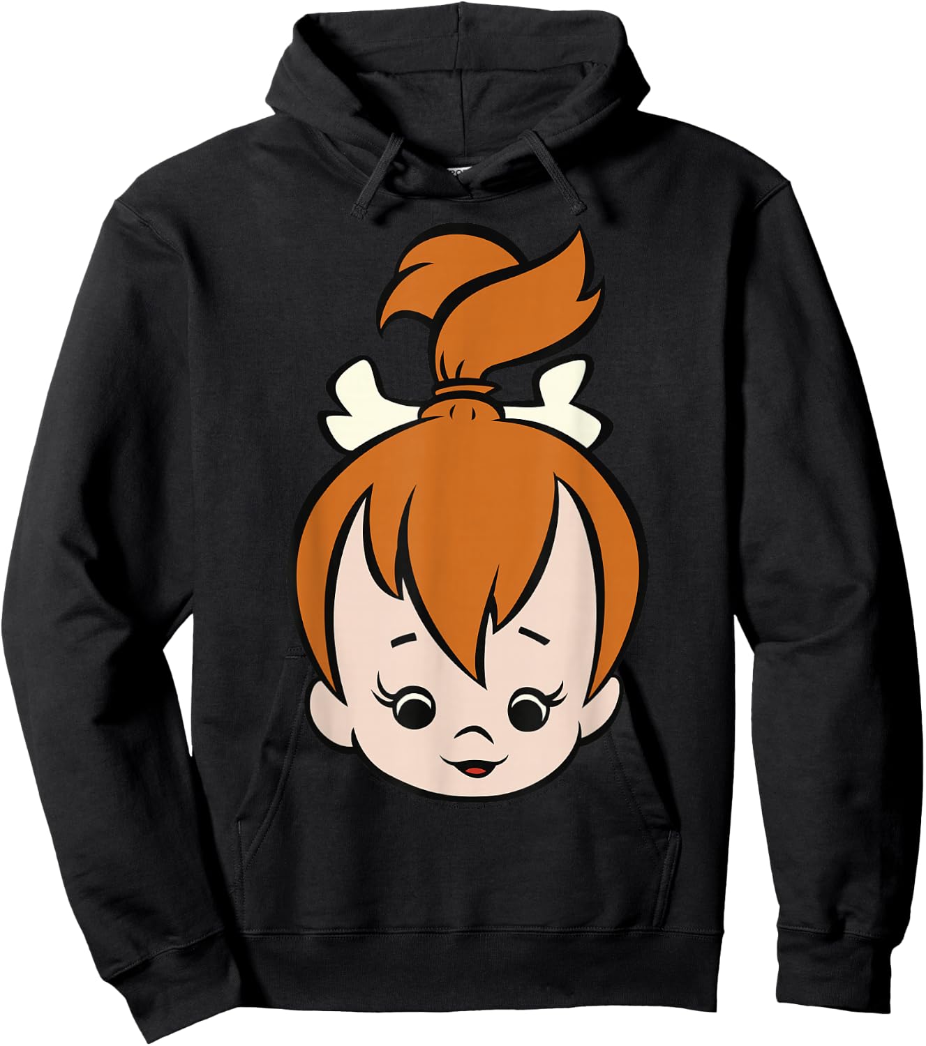 The Flintstones Pebbles Big Face Hoodie - Hoodie | Black