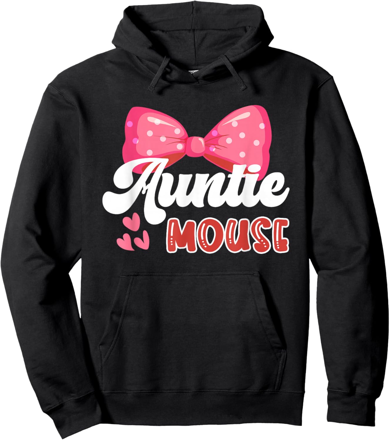Cute Auntie Mouse | Nephew Niece | Aunt Women Hoodie - Hoodie | Black
