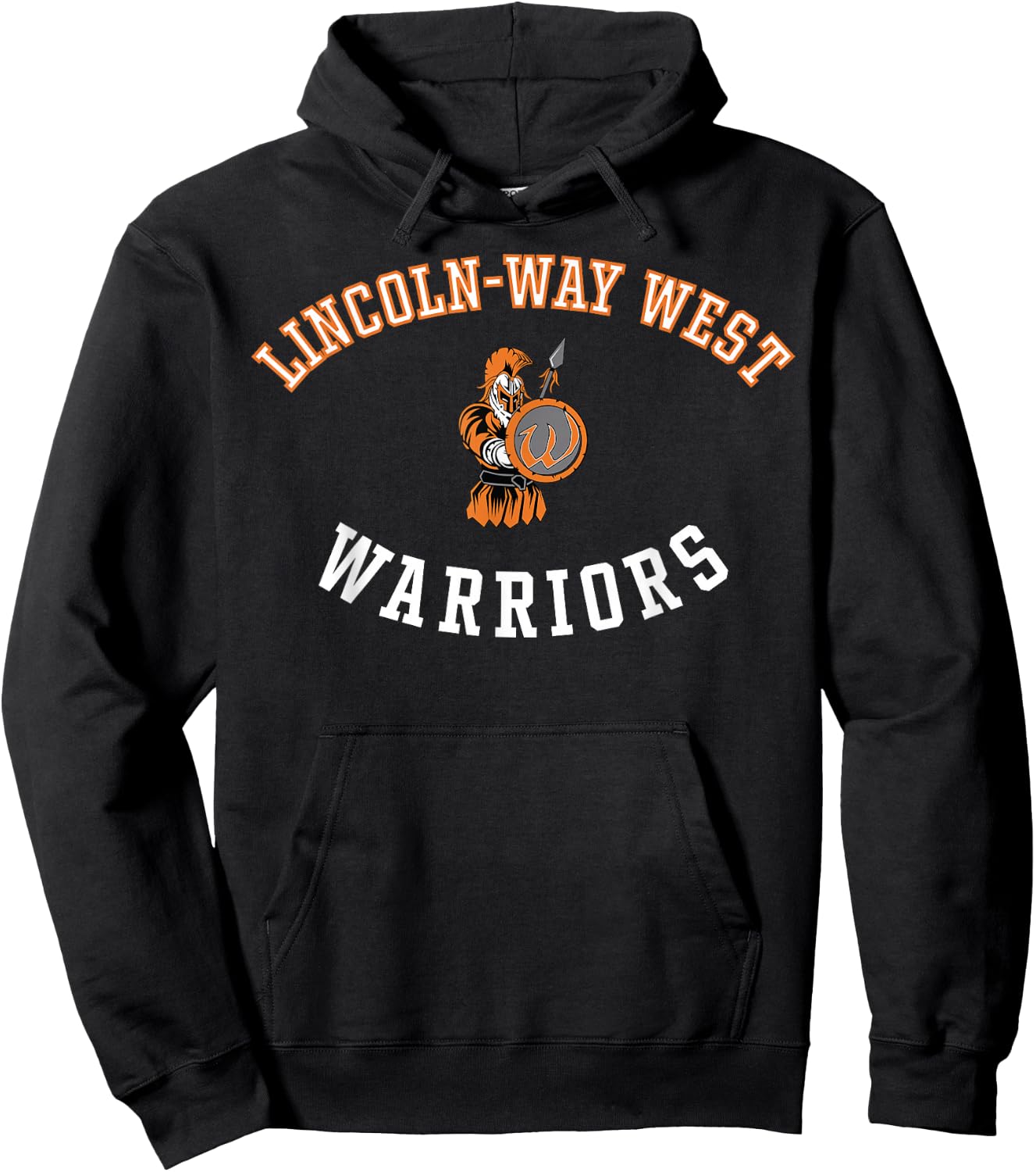 Lincoln-Way West High School Warriors C8 Hoodie - Hoodie | Black