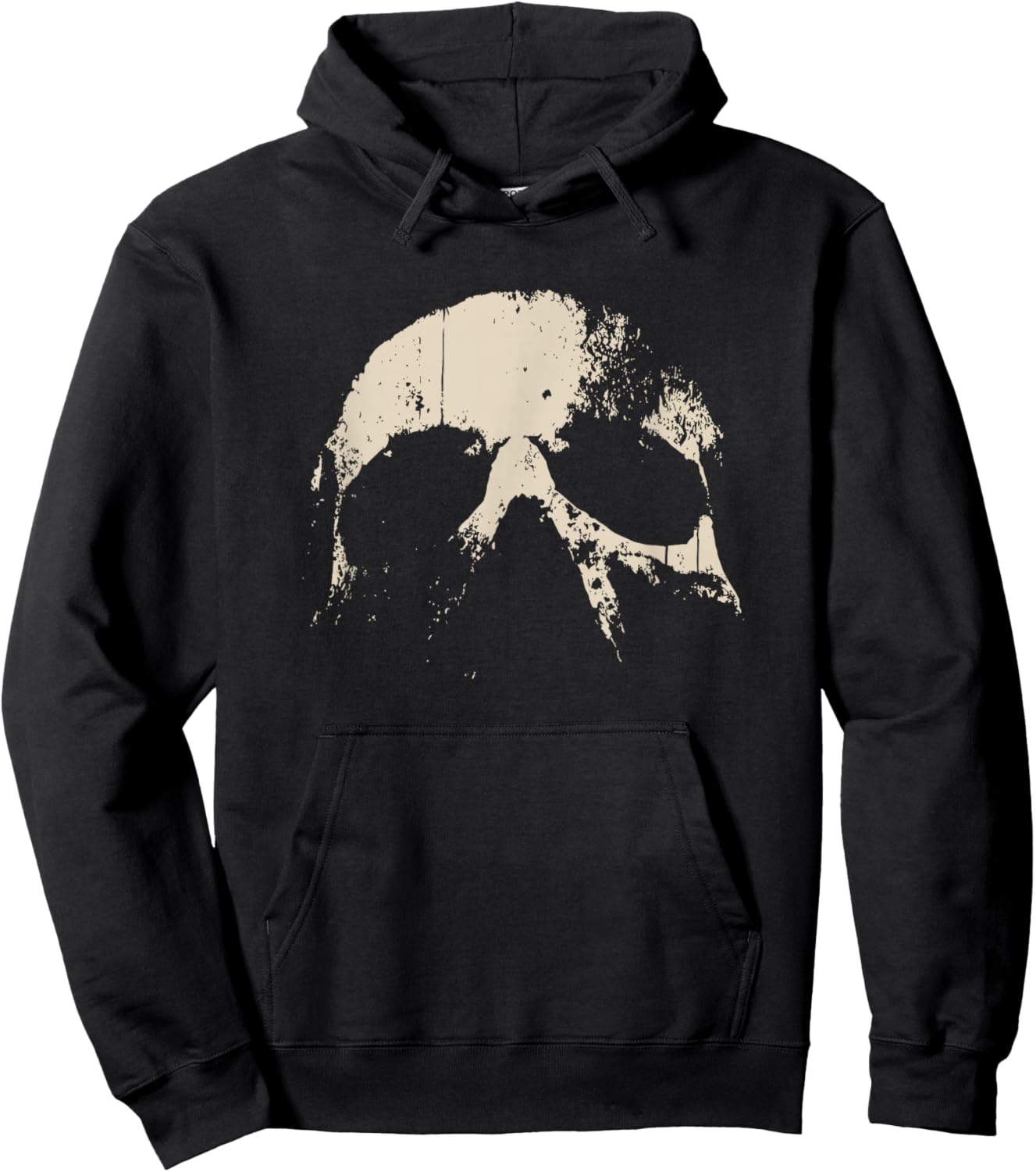 Skull Grunge Graphic Men Hoodie - Hoodie | Black