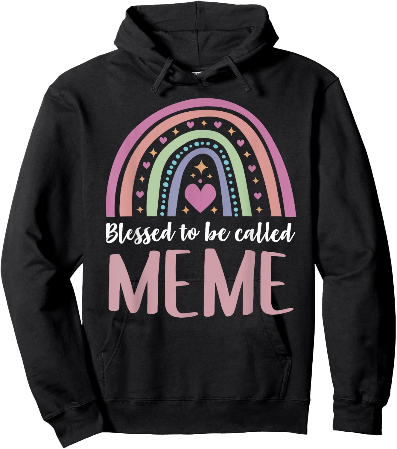 Meme Shirt for Grandma Women Mothers Day Blessed Meme Hoodie - Hoodie | Black