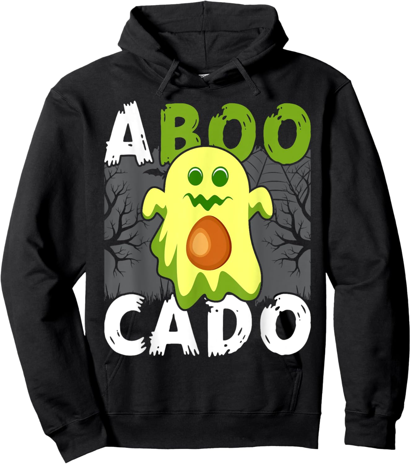 ABooCado Shirt Cute Avocado Halloween Shirt Avocado Hoodie - Hoodie | Black