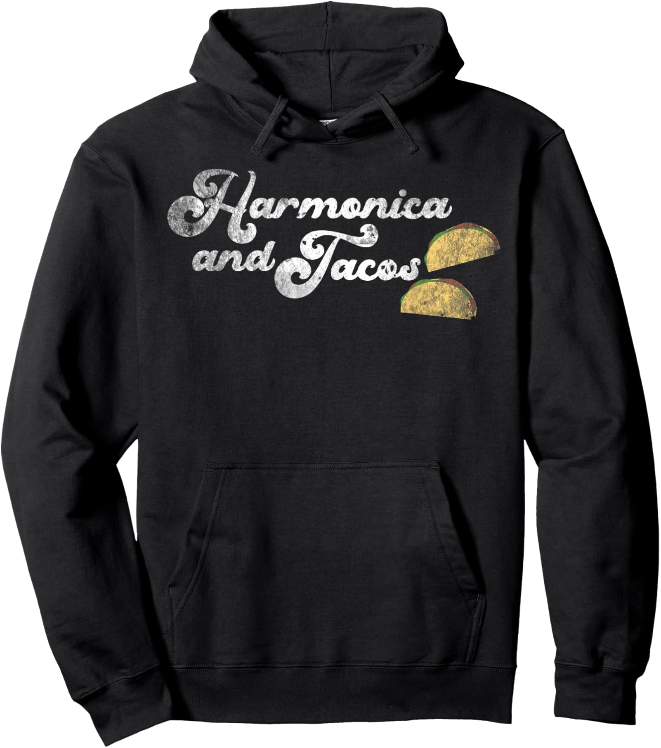Harmonica And Tacos Hoodie - Hoodie | Black