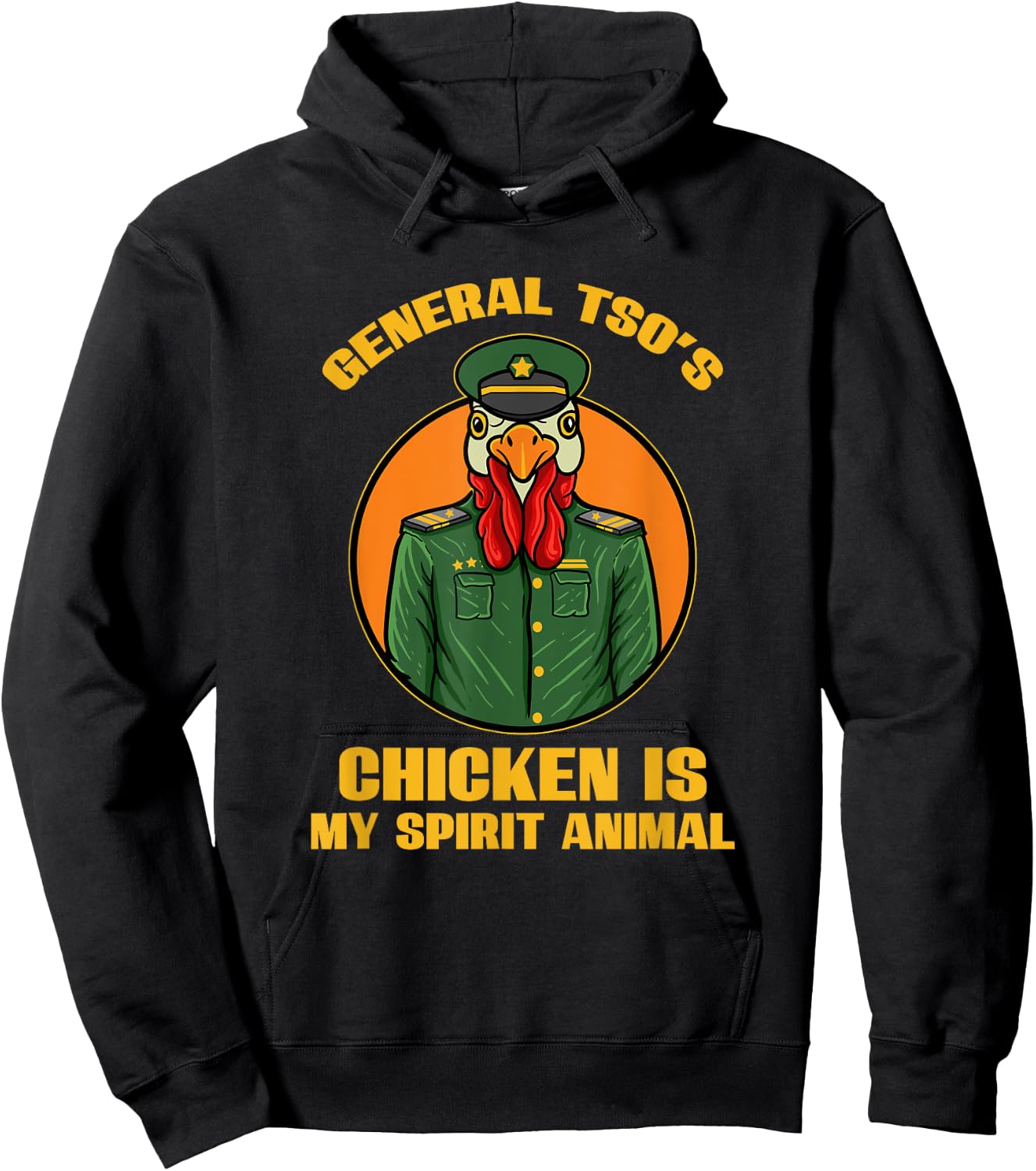 General Tso Chicken Lover Asian Chinese Food Foodie Humor Hoodie - Hoodie | Black
