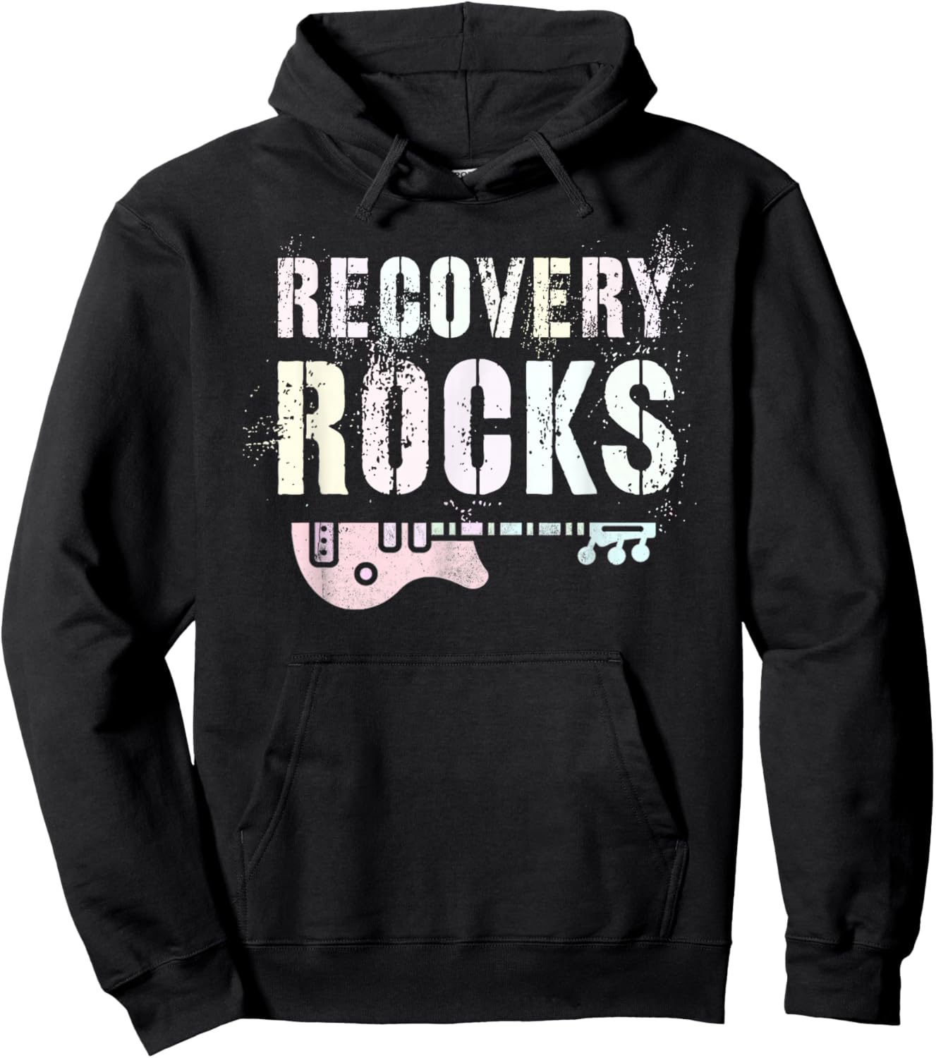 Nurse RECOVERY ROCKS Living Support Clean Hope We Do Recover Hoodie - Hoodie | Black
