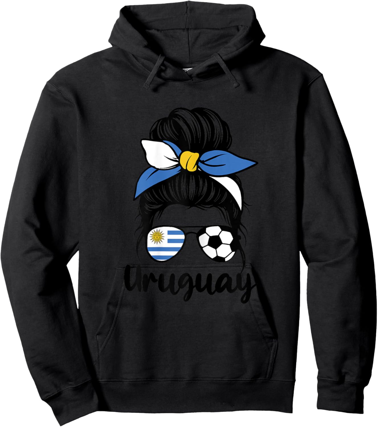 Uruguay Flag Women Mujeres Proud Uruguayan Fans Supporters Hoodie - Hoodie | Black