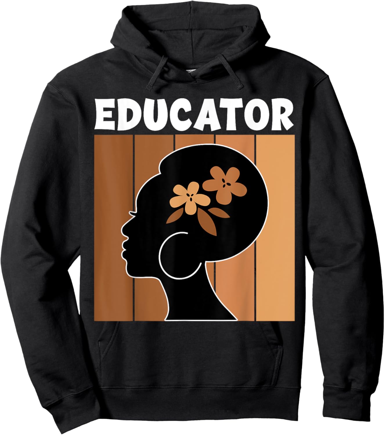 Educator Afro African American Women Black History Month Hoodie - Hoodie | Black