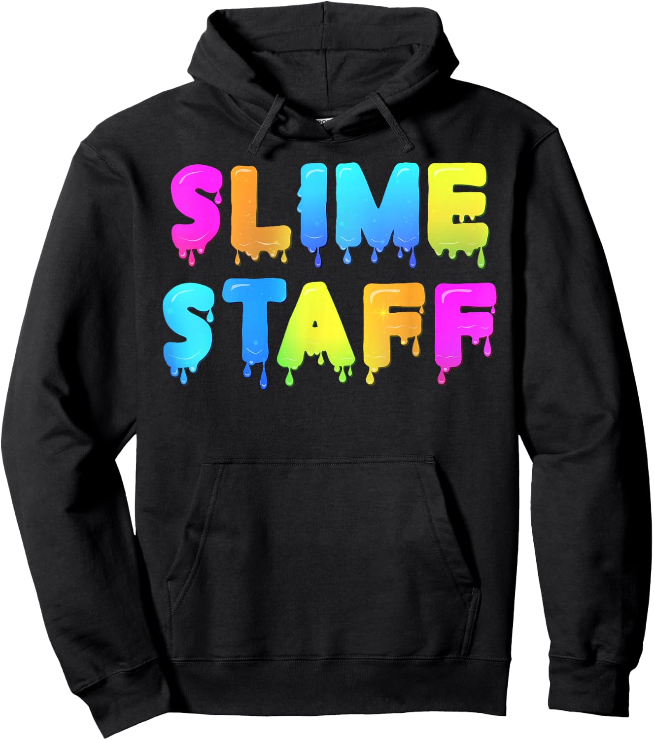 Slime Staff Shirt - Slime Party Shirts - Slime Birthday Hoodie - Hoodie | Black