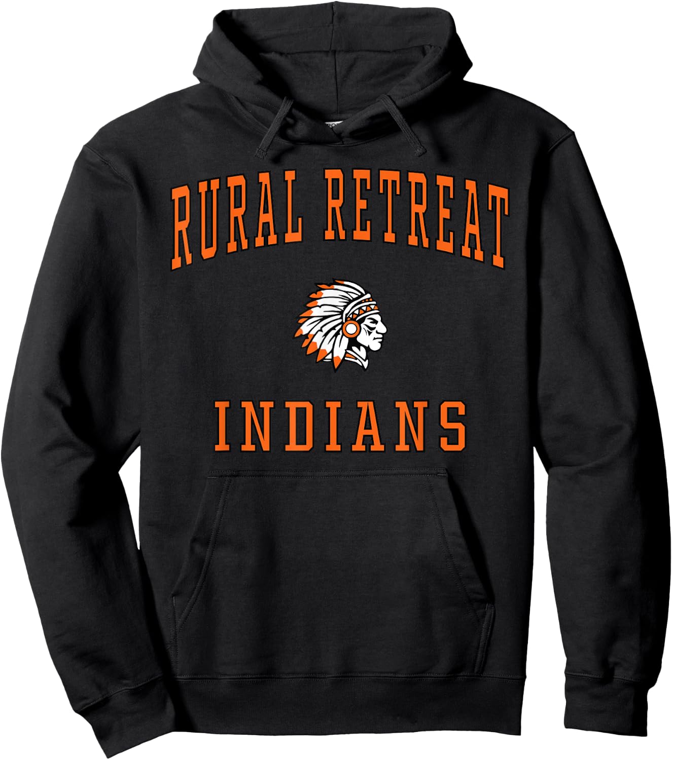 Rural Retreat High School Indians Hoodie - Hoodie | Black