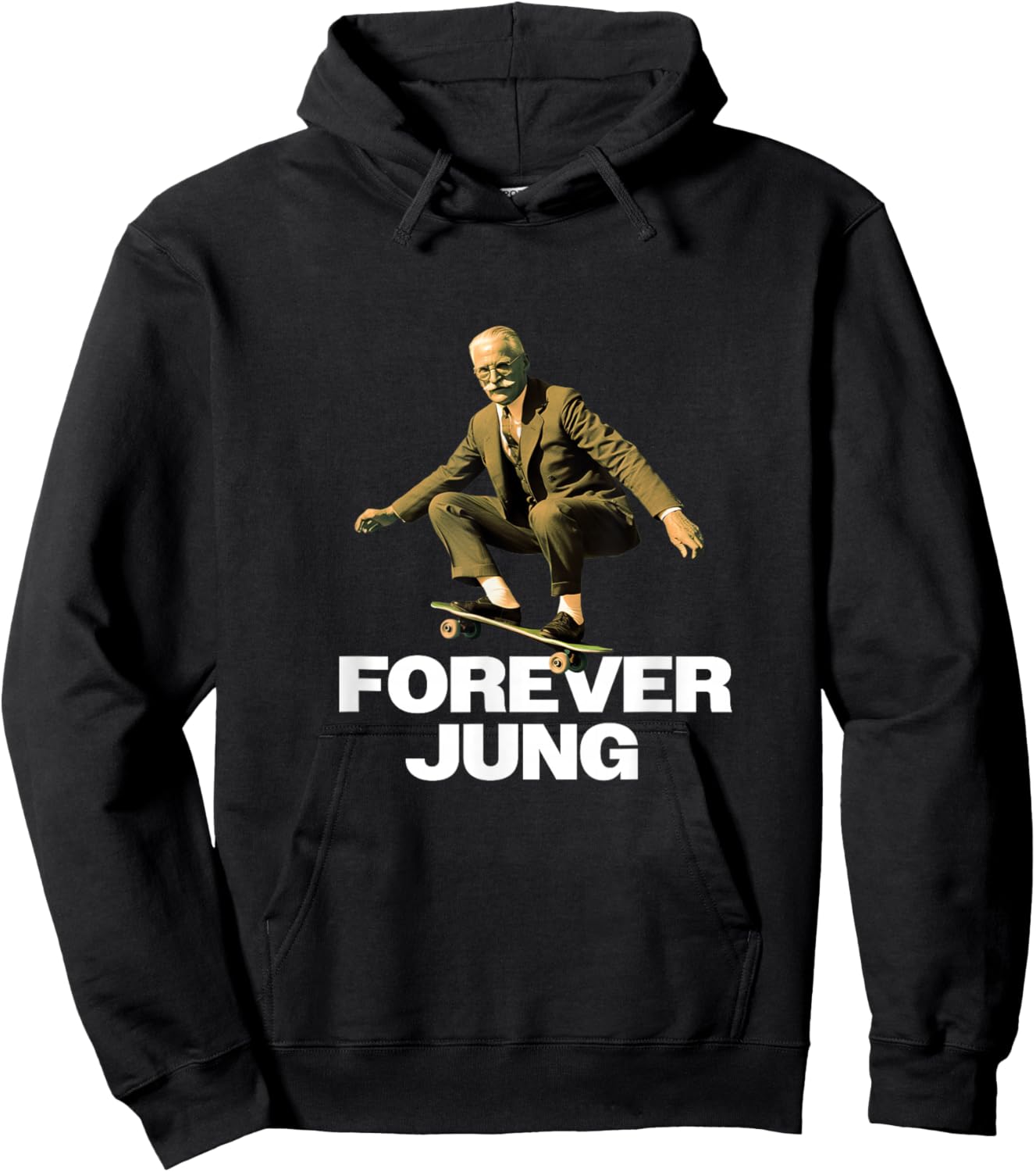 Forever Jung - Funny Psychoanalyst Design Hoodie - Hoodie | Black