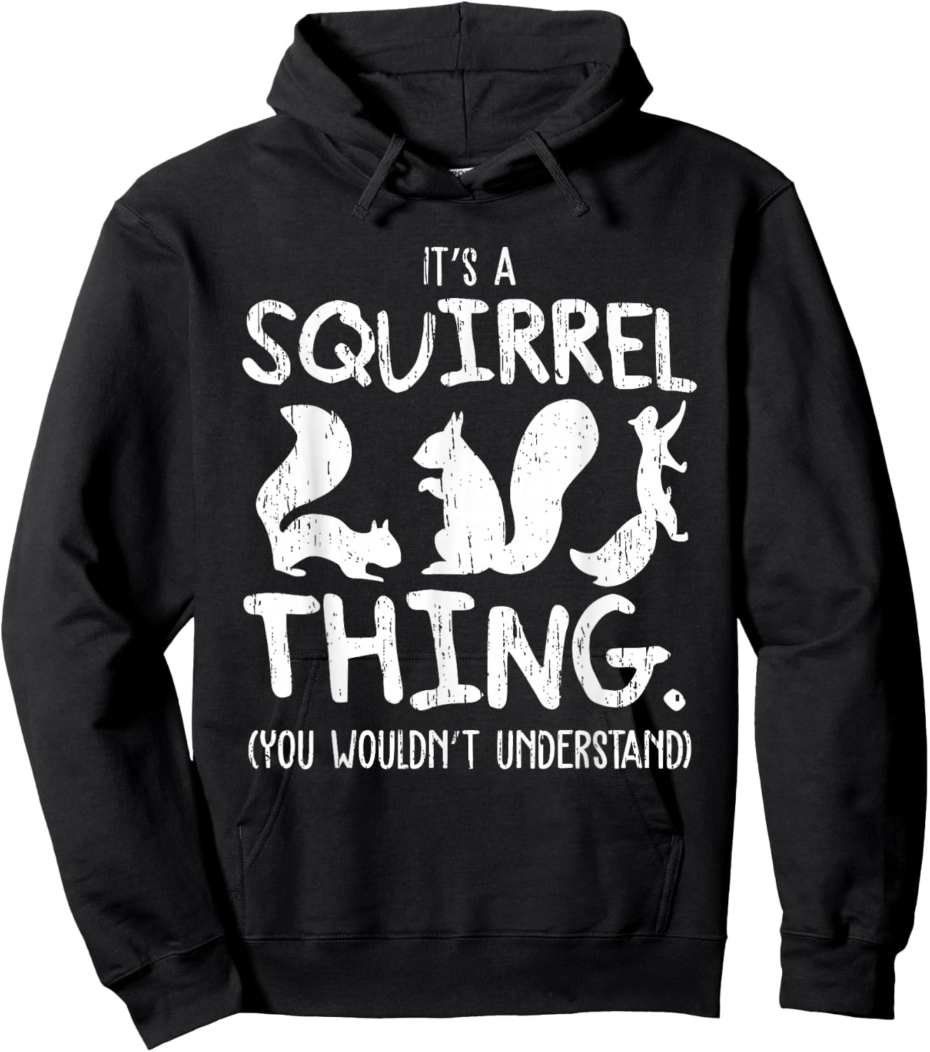 It's A Squirrel Thing Funny Forest Animal Sciuridae Lovers Hoodie - Hoodie | Black