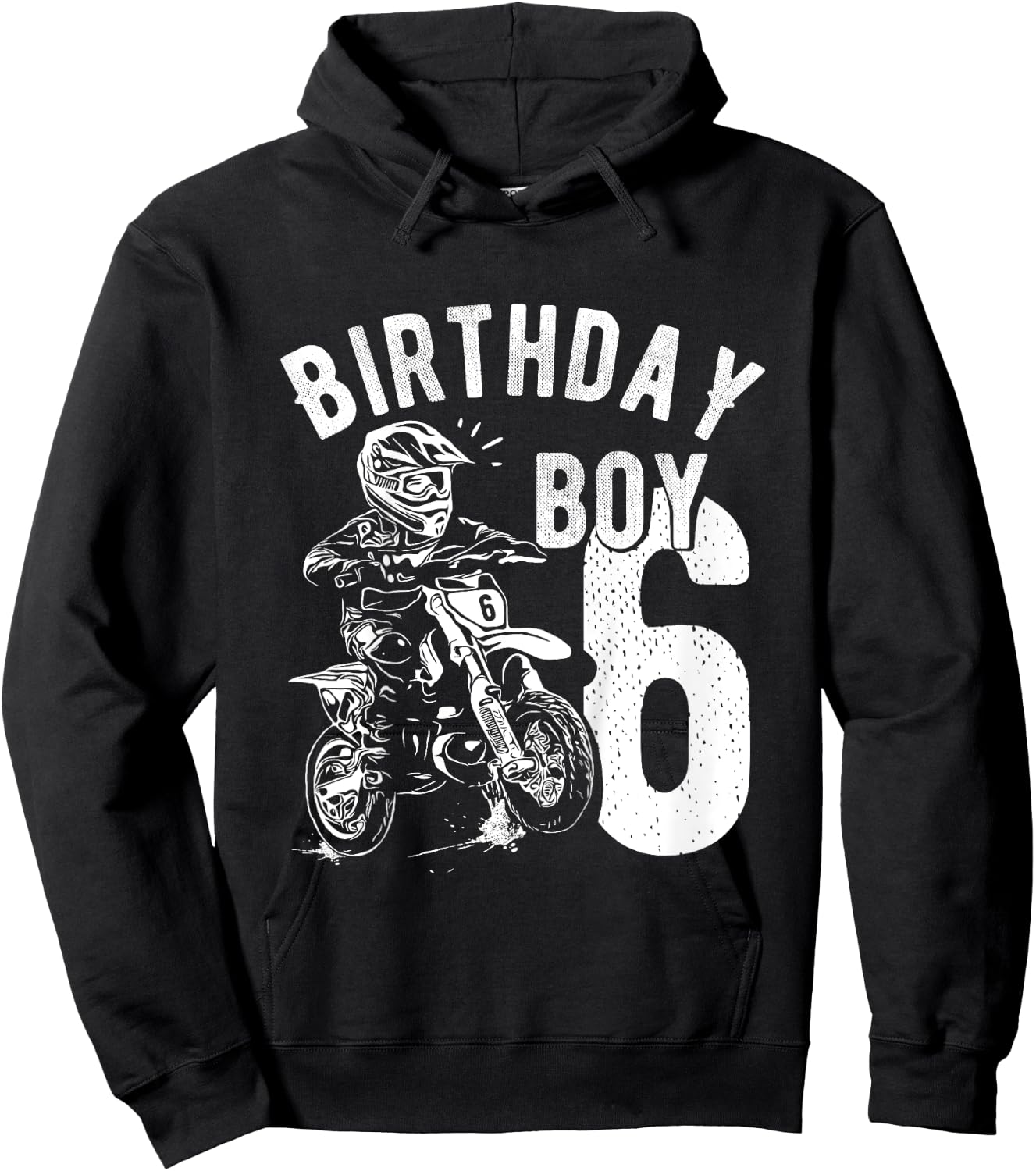 Kids 6 years old kid - Birthday boy - Dirt bike - Motorcycle Hoodie - Hoodie | Black
