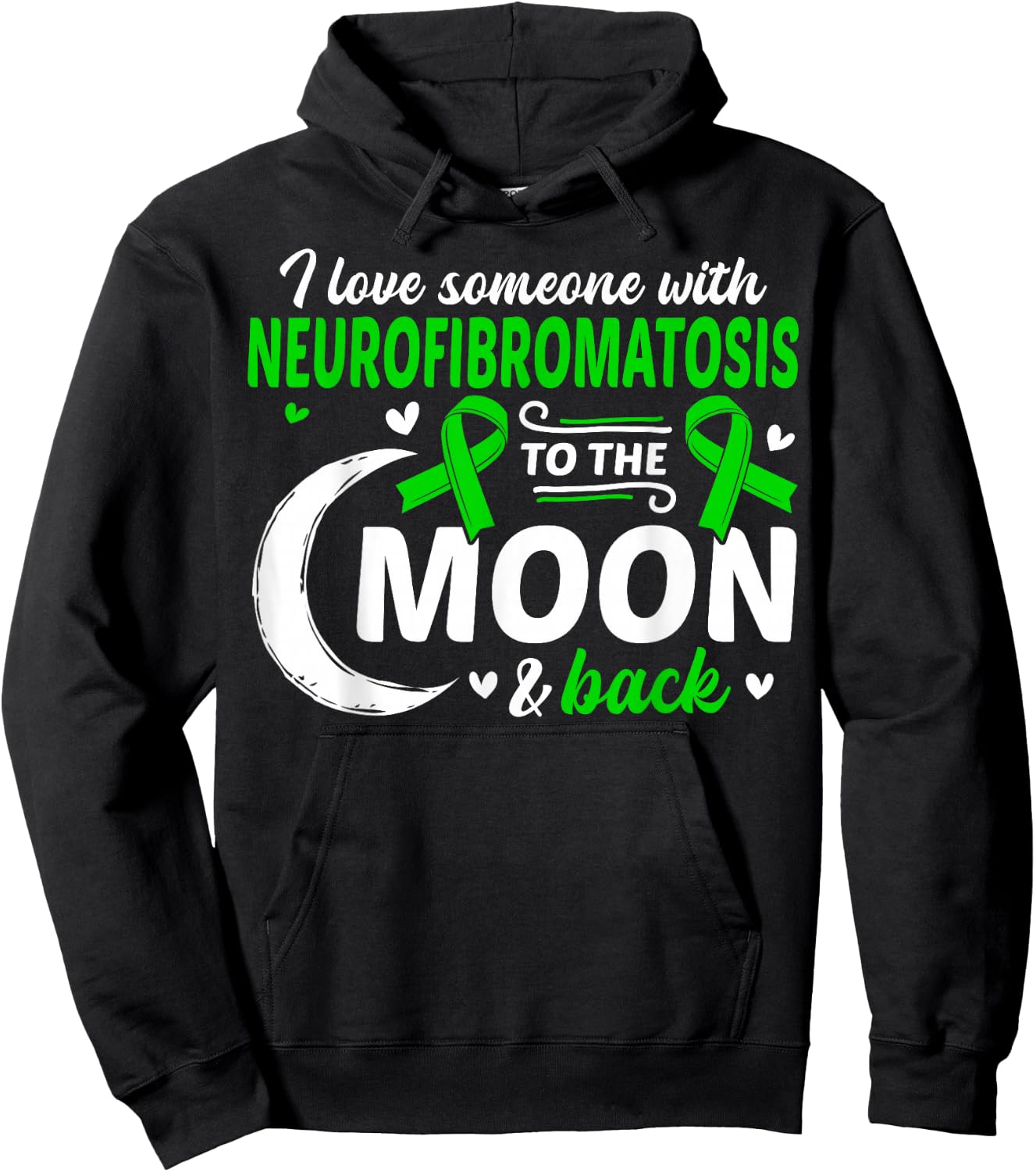 NF1 I Love Someone With Neurofibromatosis Neurofibromatosis Hoodie - Hoodie | Black