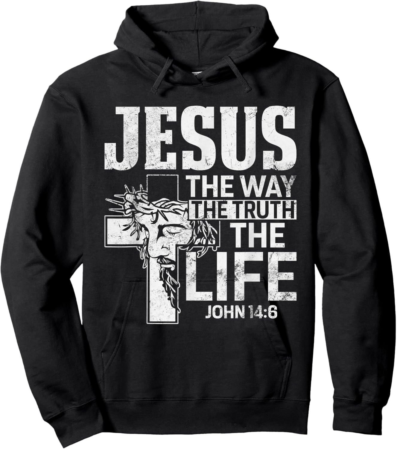 Jesus the Way the Truth the Life John 14:6 Christian Hoodie - Hoodie | Black
