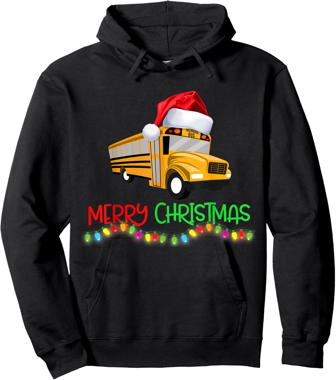 School Bus Driver Christmas Favorite Driver Hoodie - Hoodie | Black