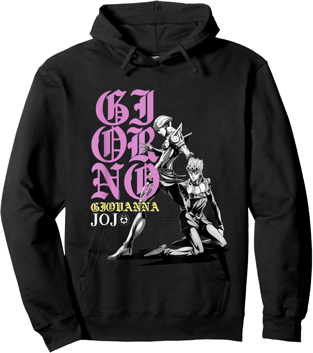 JoJo's Bizarre Adventure Giorno & Golden Wind Pose Anime Hoodie - Hoodie | Black