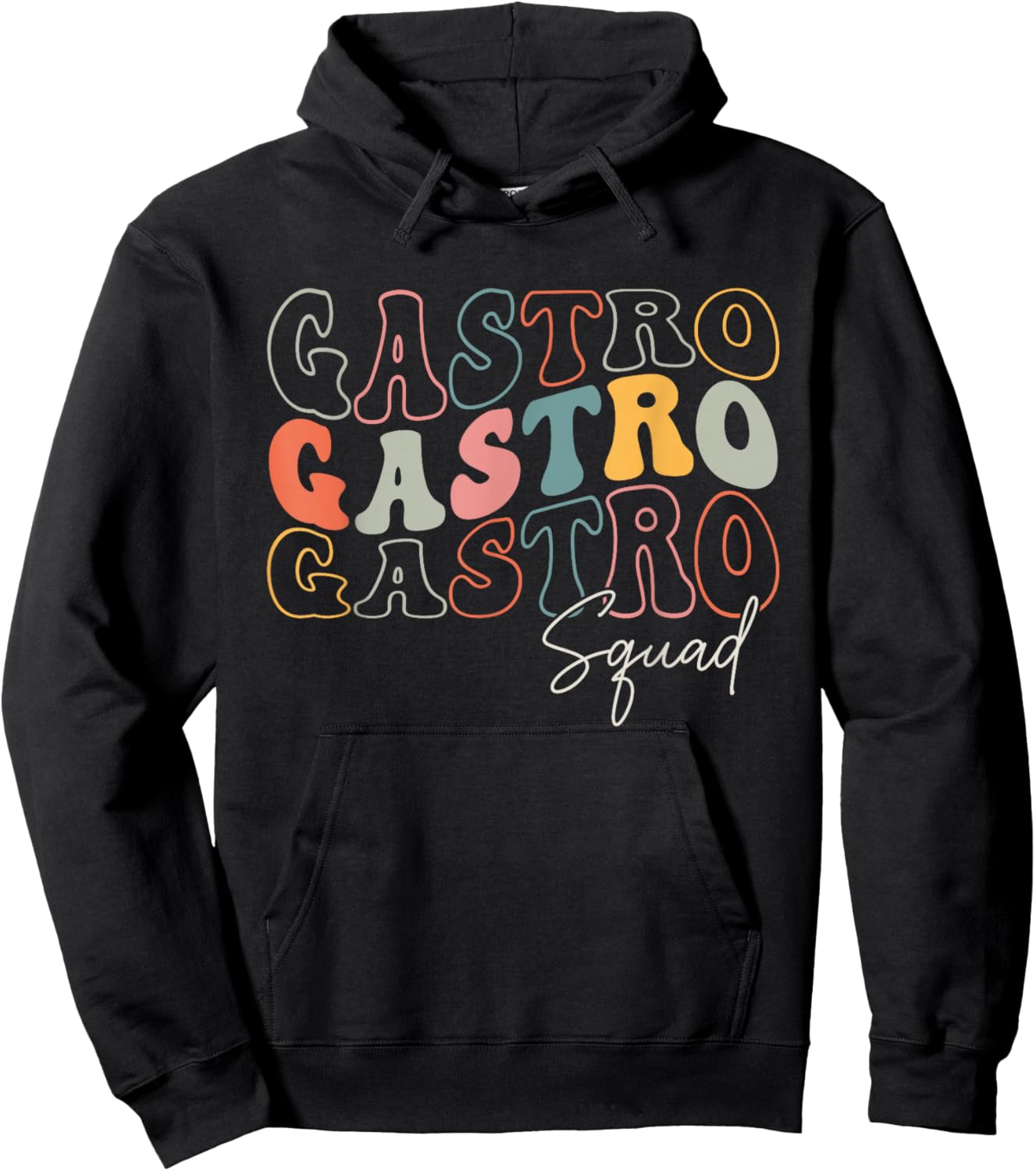 Gastro Squad Retro Groovy Design For Doctor Gastroenterology Hoodie - Hoodie | Black