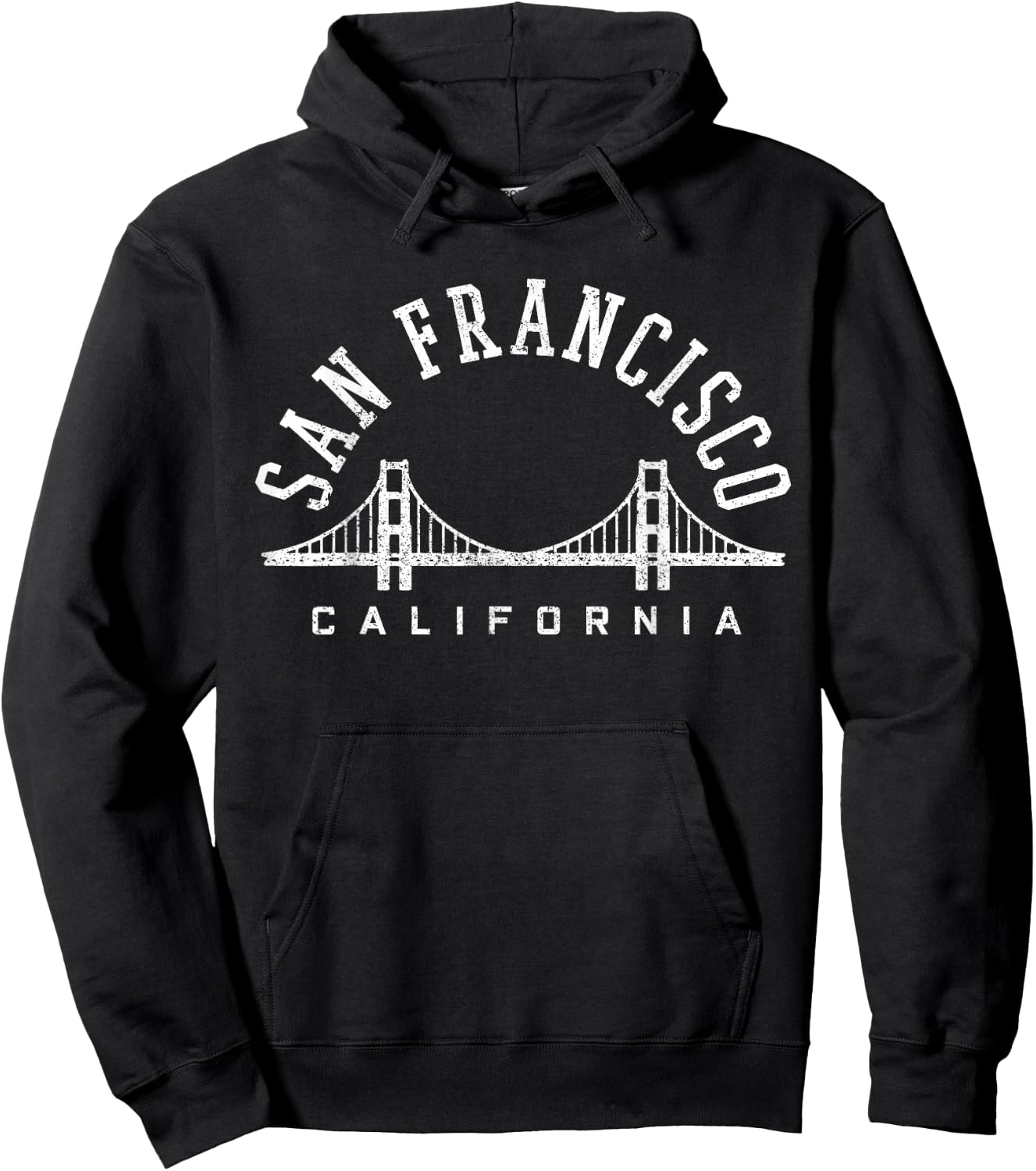 San Francisco California Souvenir of The Golden Gate Bridge Hoodie - Hoodie | Black