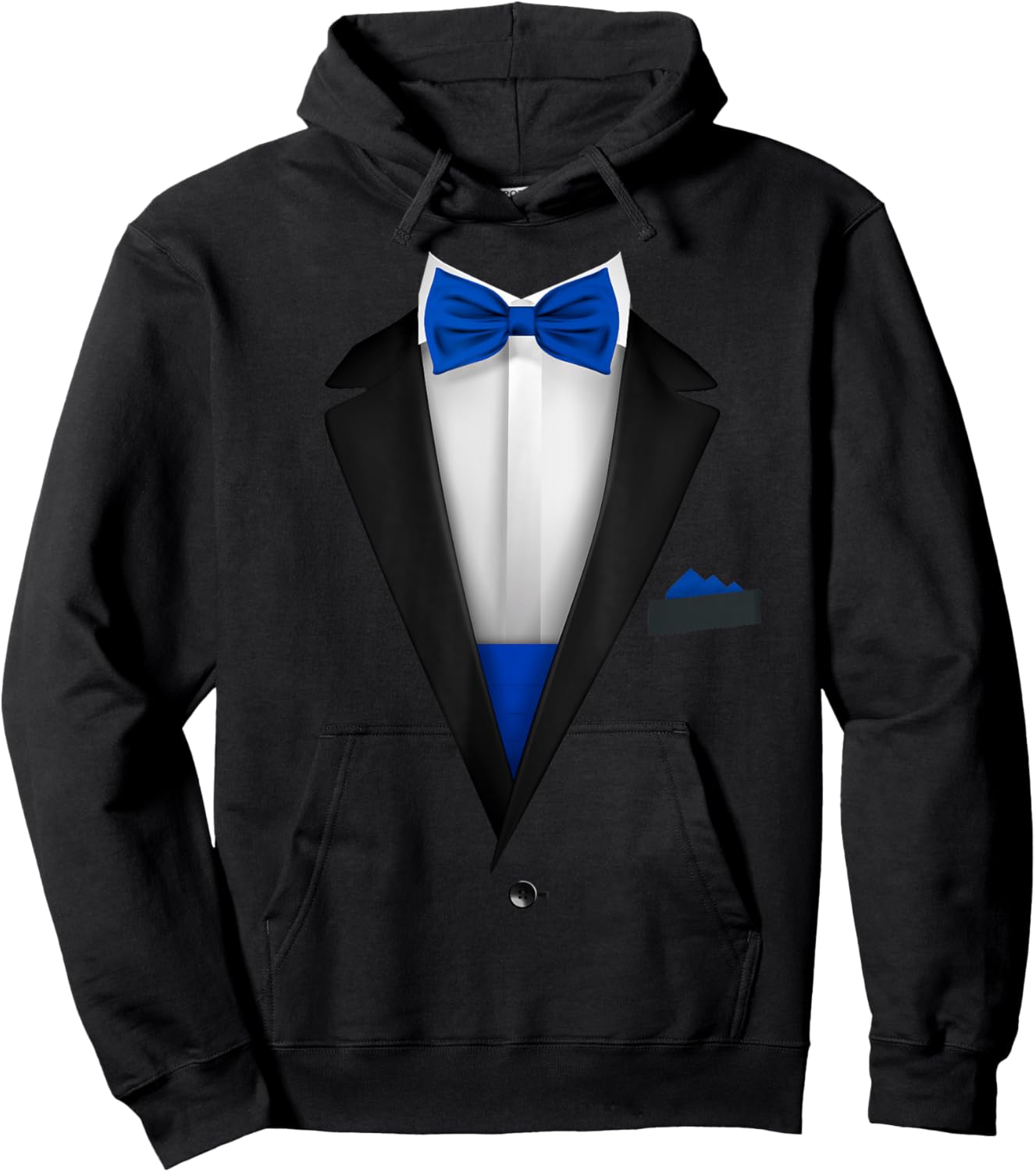 Tuxedo with Bowtie For Funny Wedding And Special Occasions Hoodie - Hoodie | Black