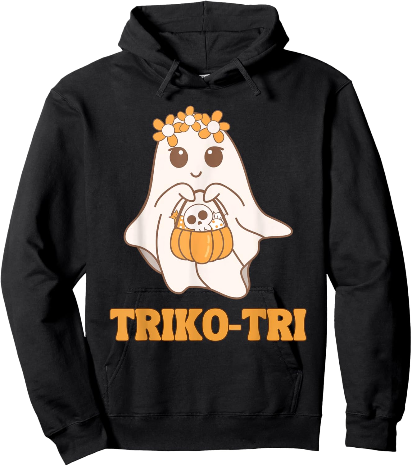 Triko Tri Funny Spanish Halloween Trick or Treat Humor Hoodie - Hoodie | Black