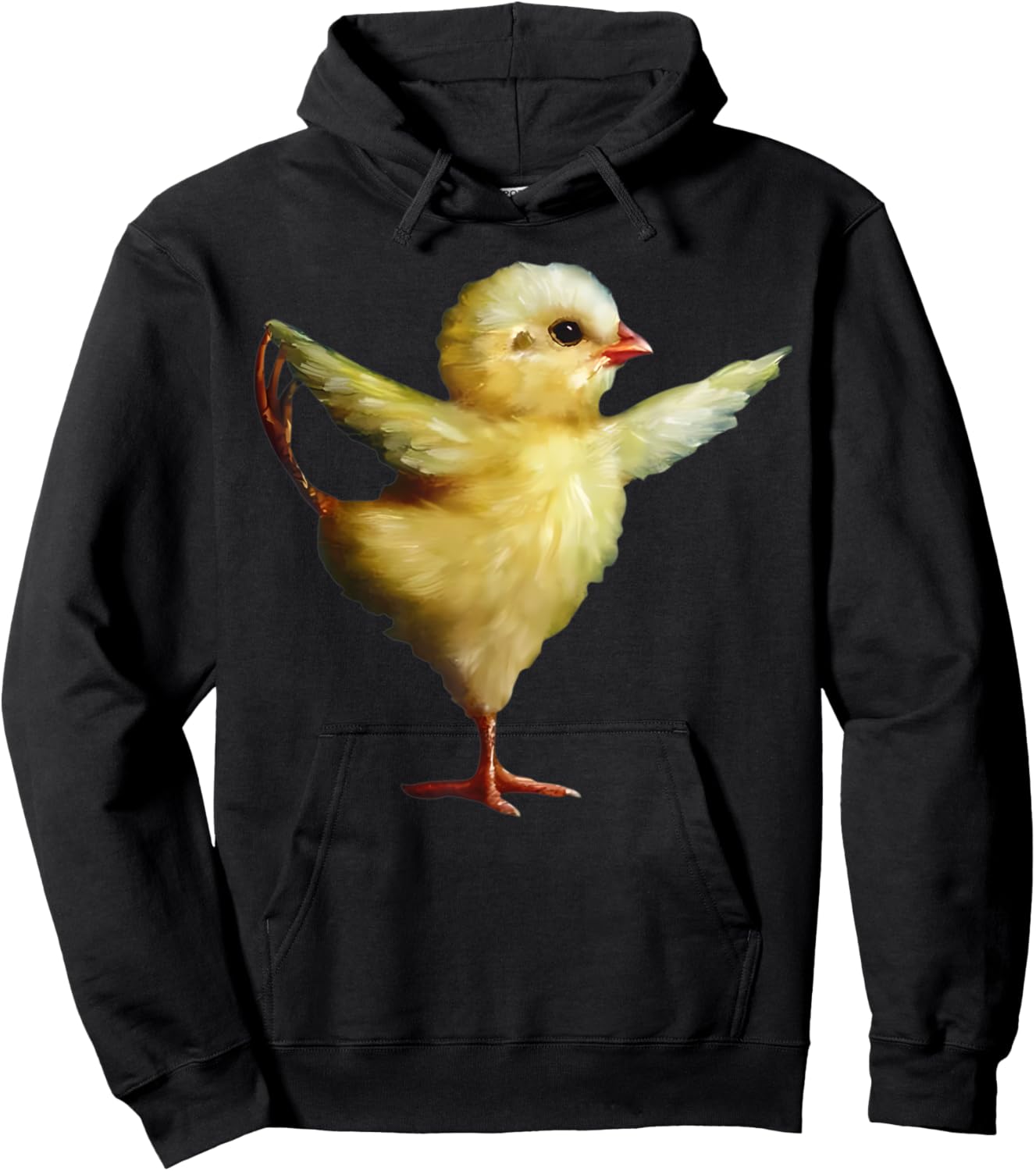 Yoga Chick Art Design Women Girls Funny Cute Chick Lover Hoodie - Hoodie | Black