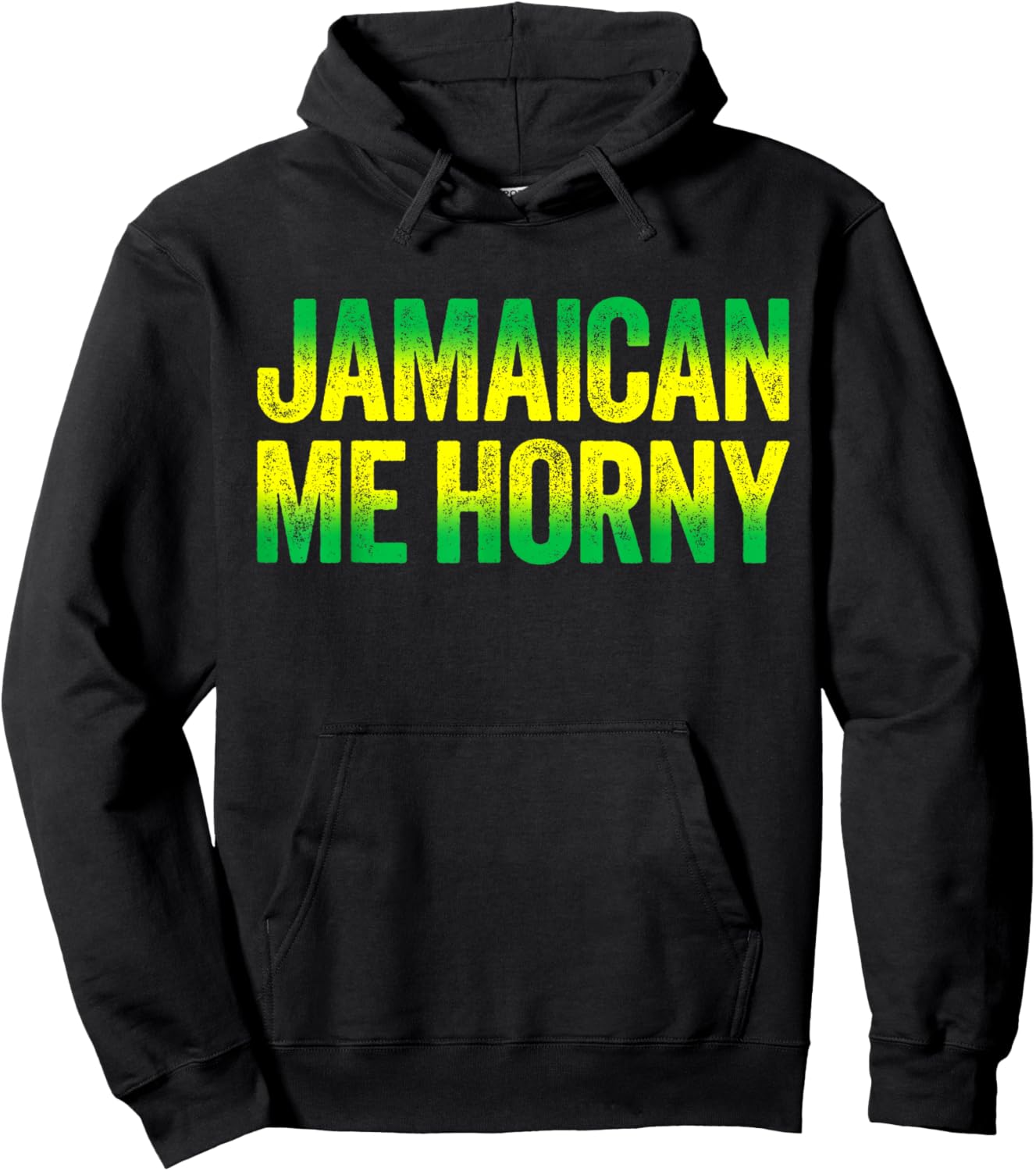 Jamaican Me Horny Caribbean Party Shirt Hoodie - Hoodie | Black