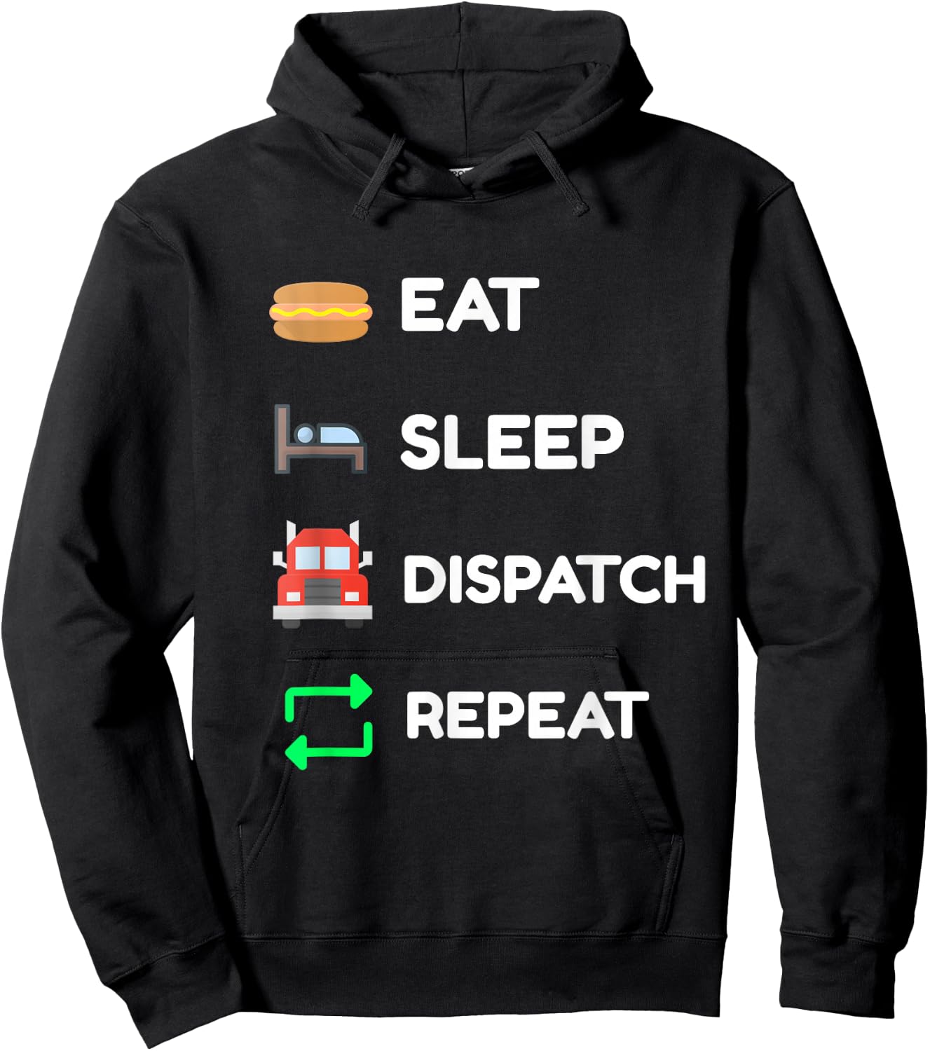 Truck Dispatcher Gift Hoodie - Hoodie | Black