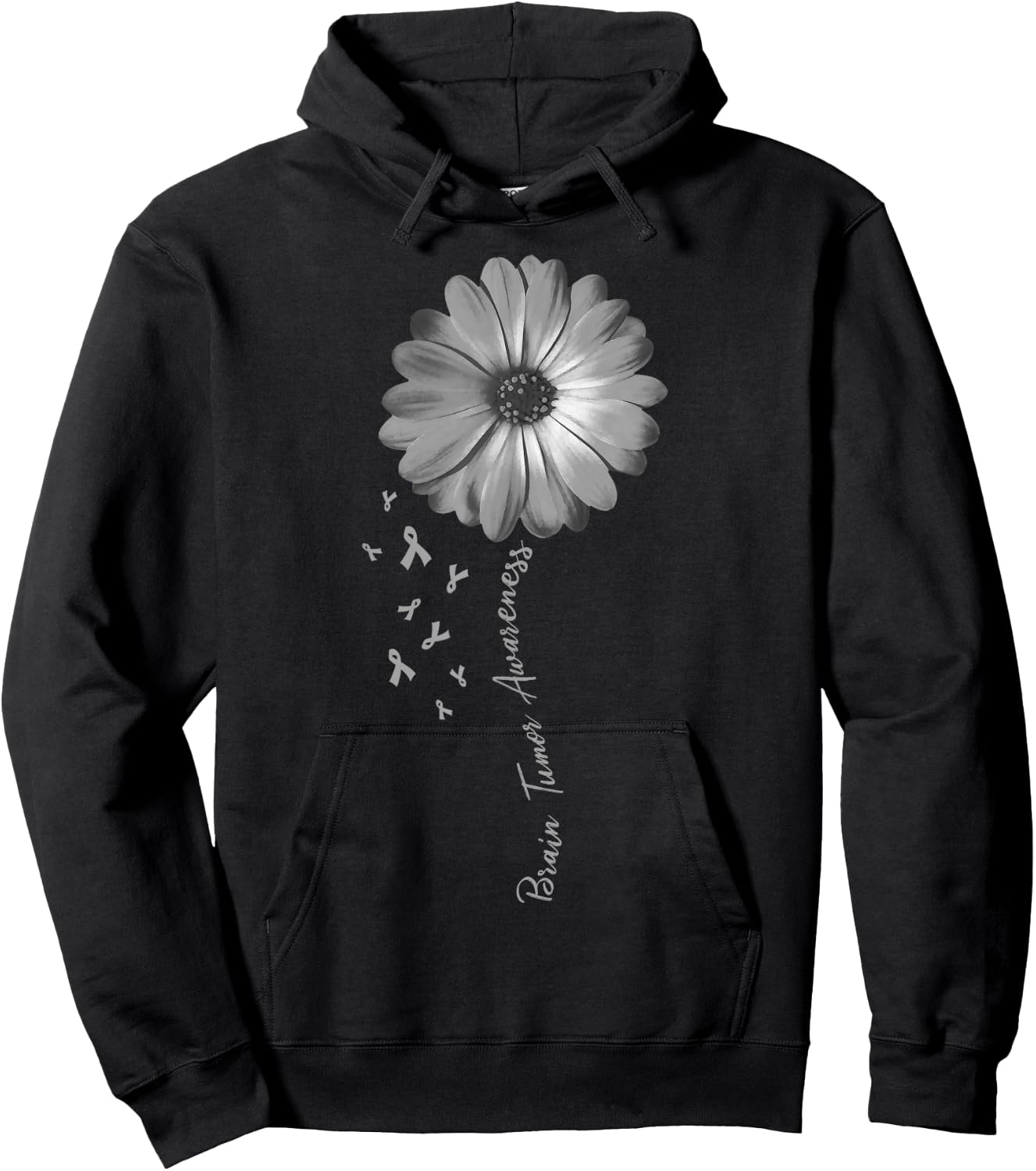 Daisy Flower Brain Tumor Awareness Gifts Hoodie - Hoodie | Black