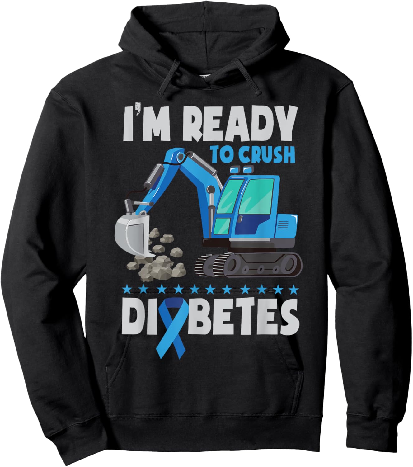 Diabetes Awareness Kids Diabetic Type 1 Diabetes Hoodie - Hoodie | Black