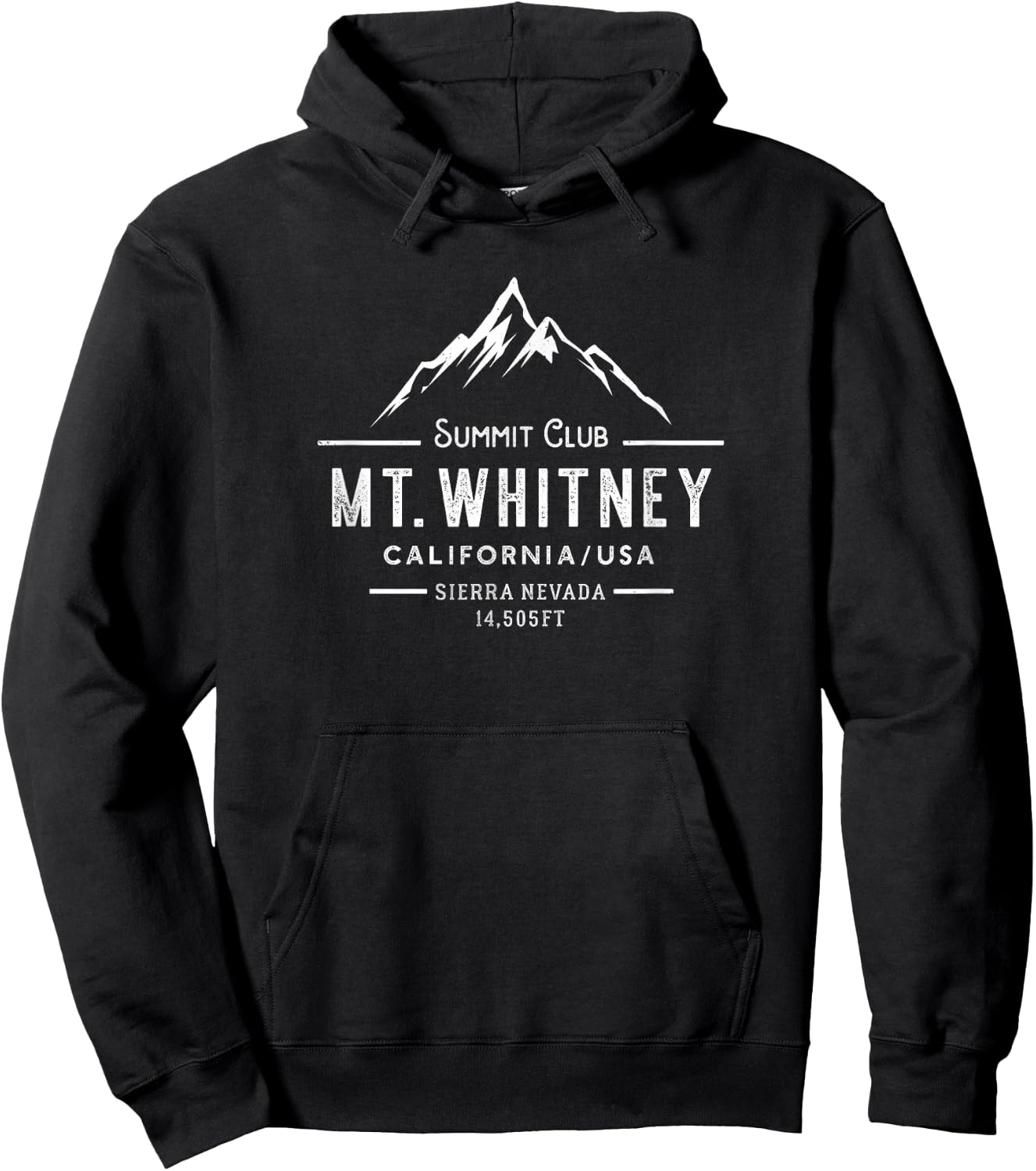 Mount Whitney summit club - California Hoodie - Hoodie | Black