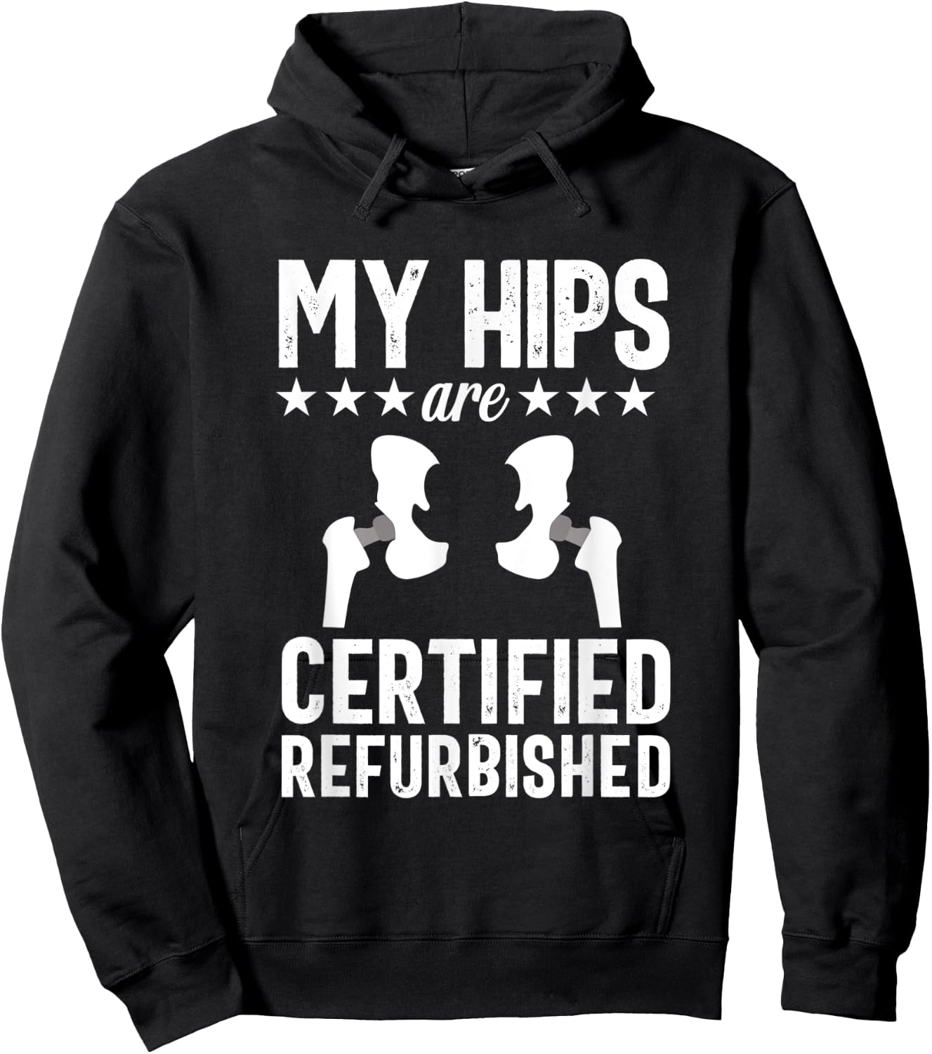 Hip Replacement Joint Replacement Surgery Recovery Gag Gift Hoodie - Hoodie | Black