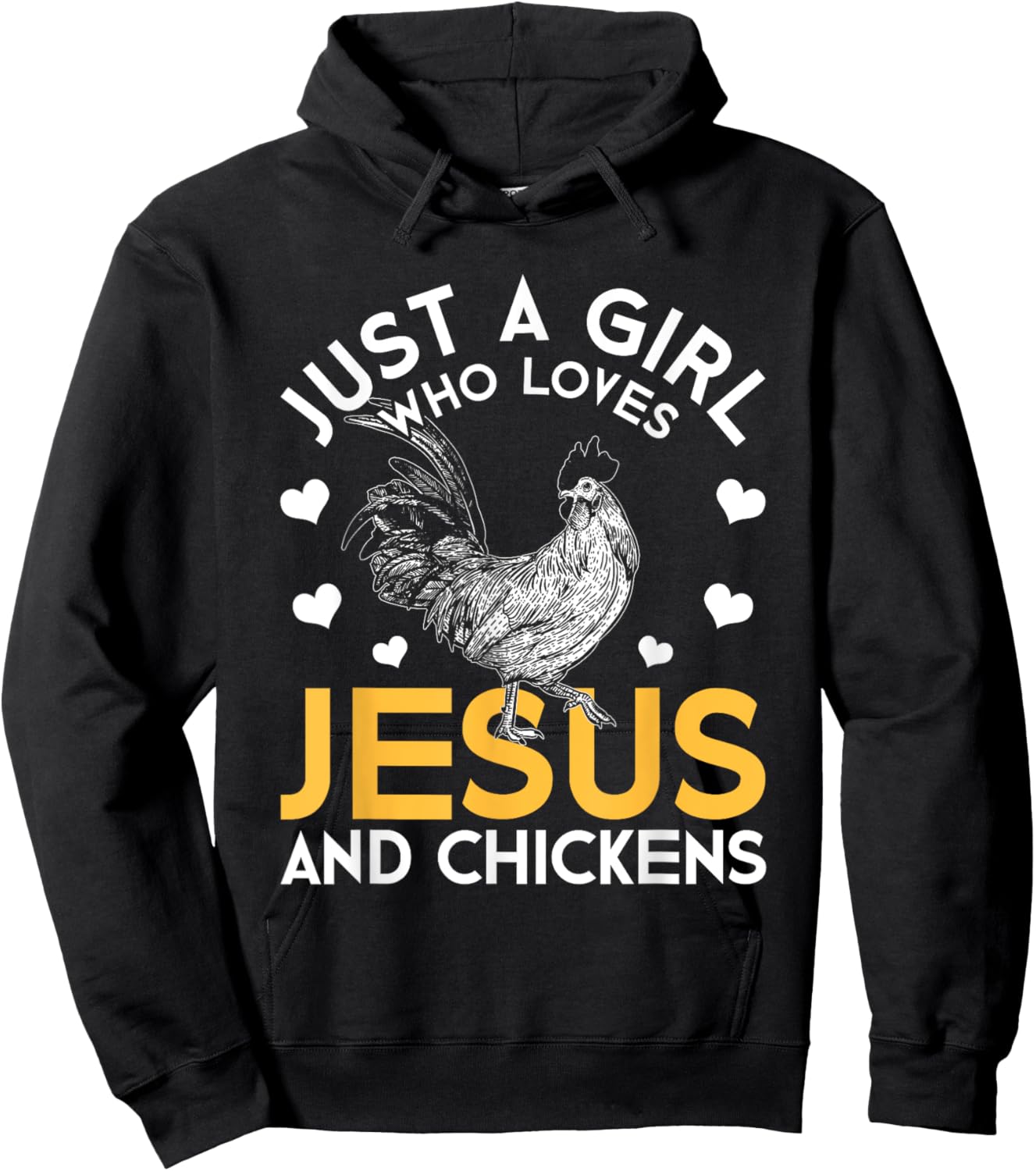 Christian Funny Religious Farmer Women Gift Jesus Hoodie - Hoodie | Black