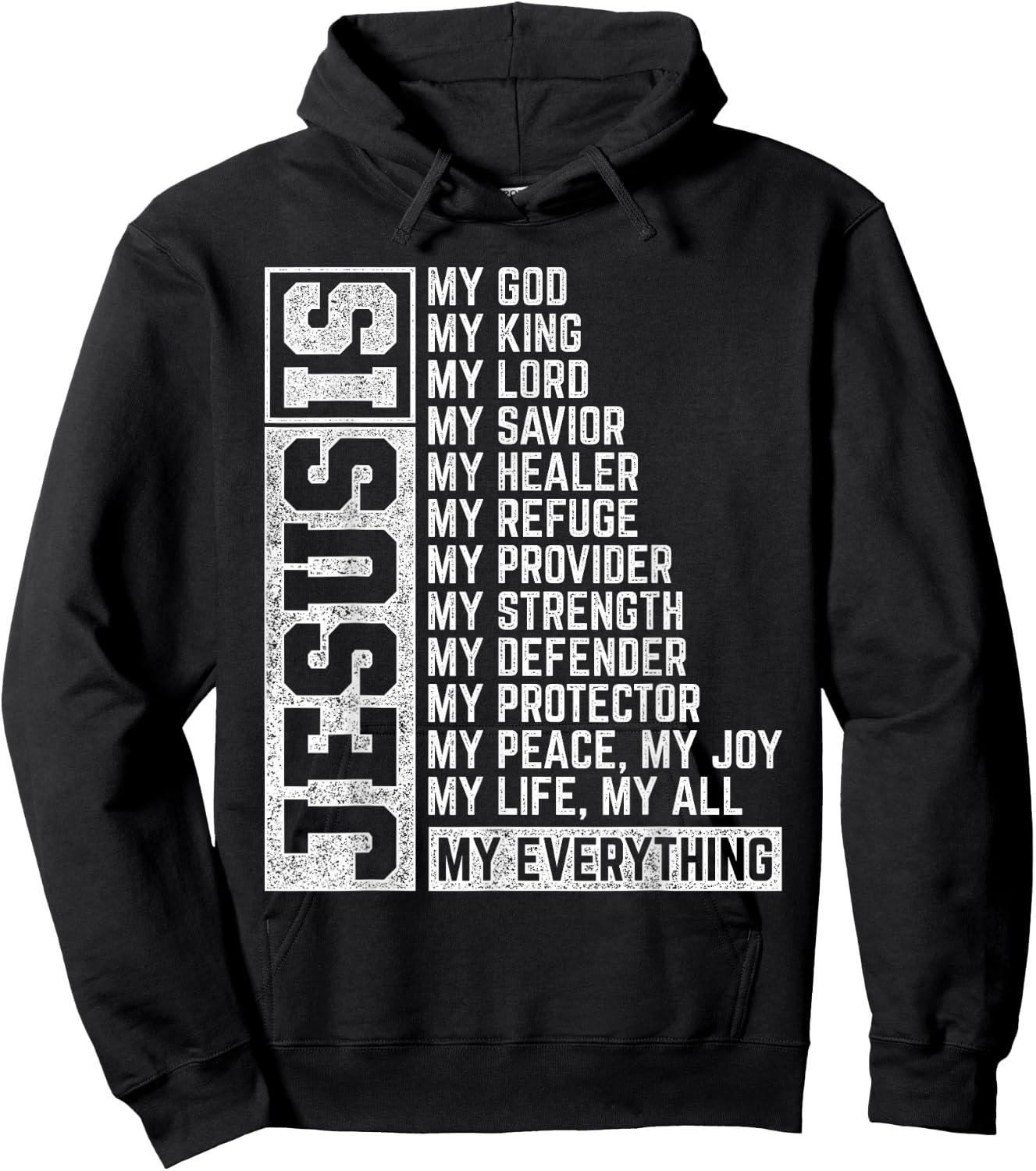 Jesus Is My Everything Jesus Hoodie - Hoodie | Black