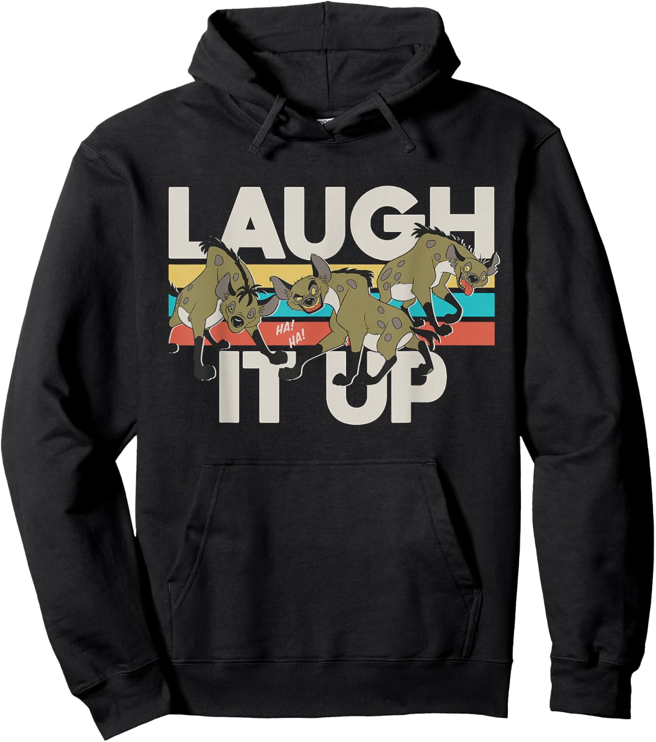 Disney The Lion King Hyenas Laugh It Up 90s Hoodie - Hoodie | Black