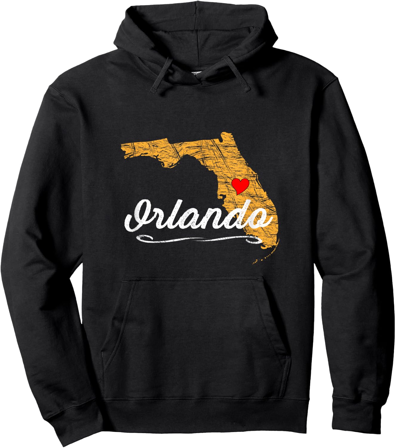 City of ORLANDO FLORIDA | Vacation Souvenir - Merch -Graphic Hoodie - Hoodie | Black
