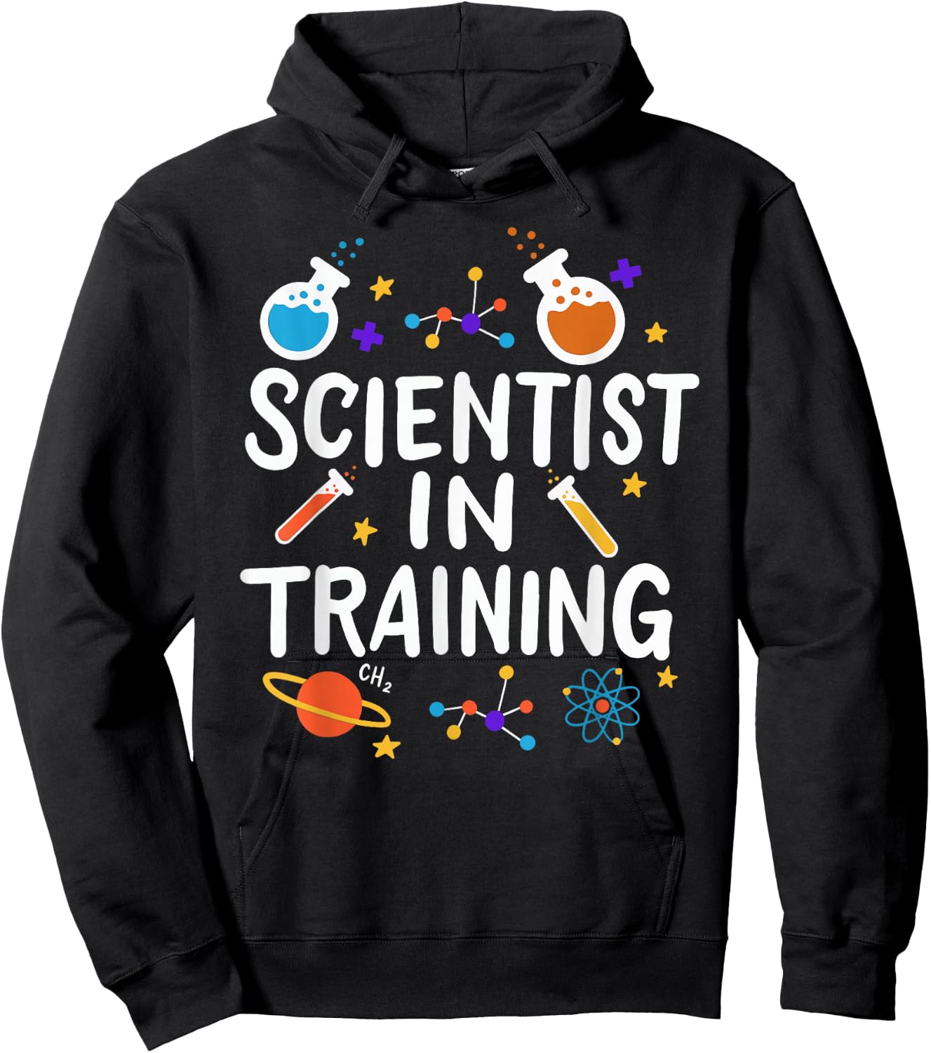 Science Kids School Studying Funny Scientist in Training Hoodie - Hoodie | Black