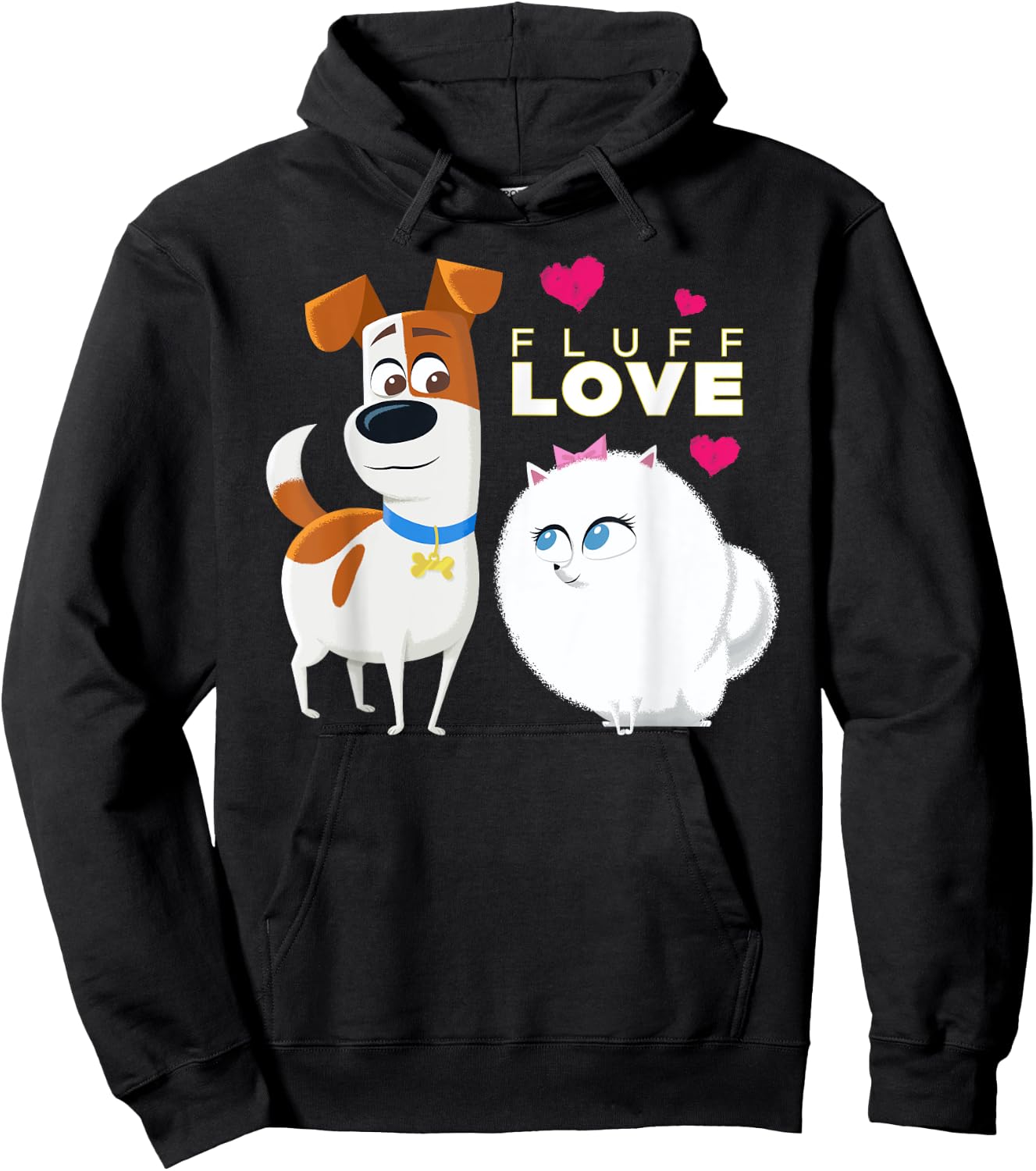 The Secret Life of Pets 2 Max and Gidget Fluff Love Hoodie - Hoodie | Black