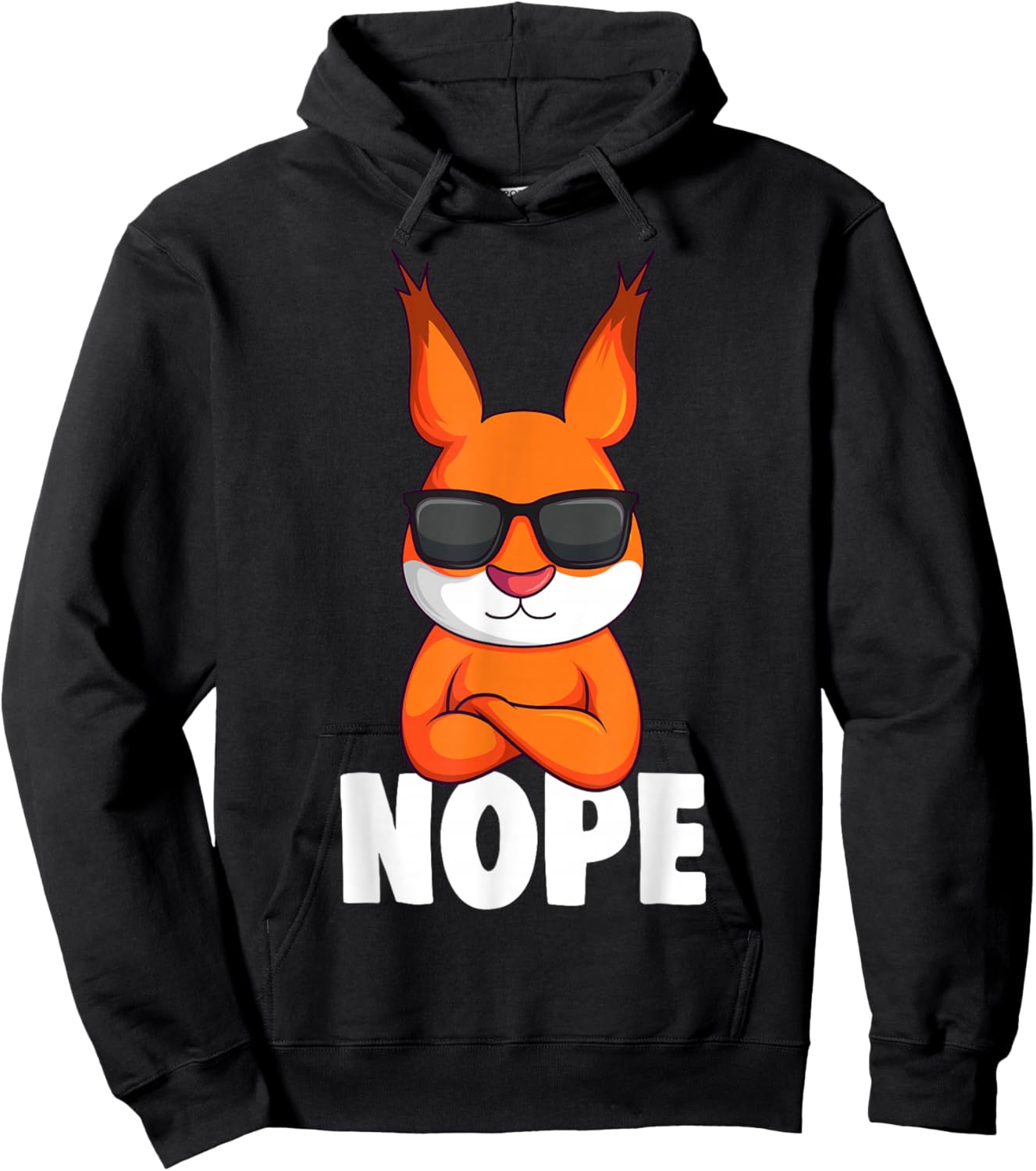 Eichhörnchen Nope Kinder Jungen Mädchen Hoodie - Hoodie | Black